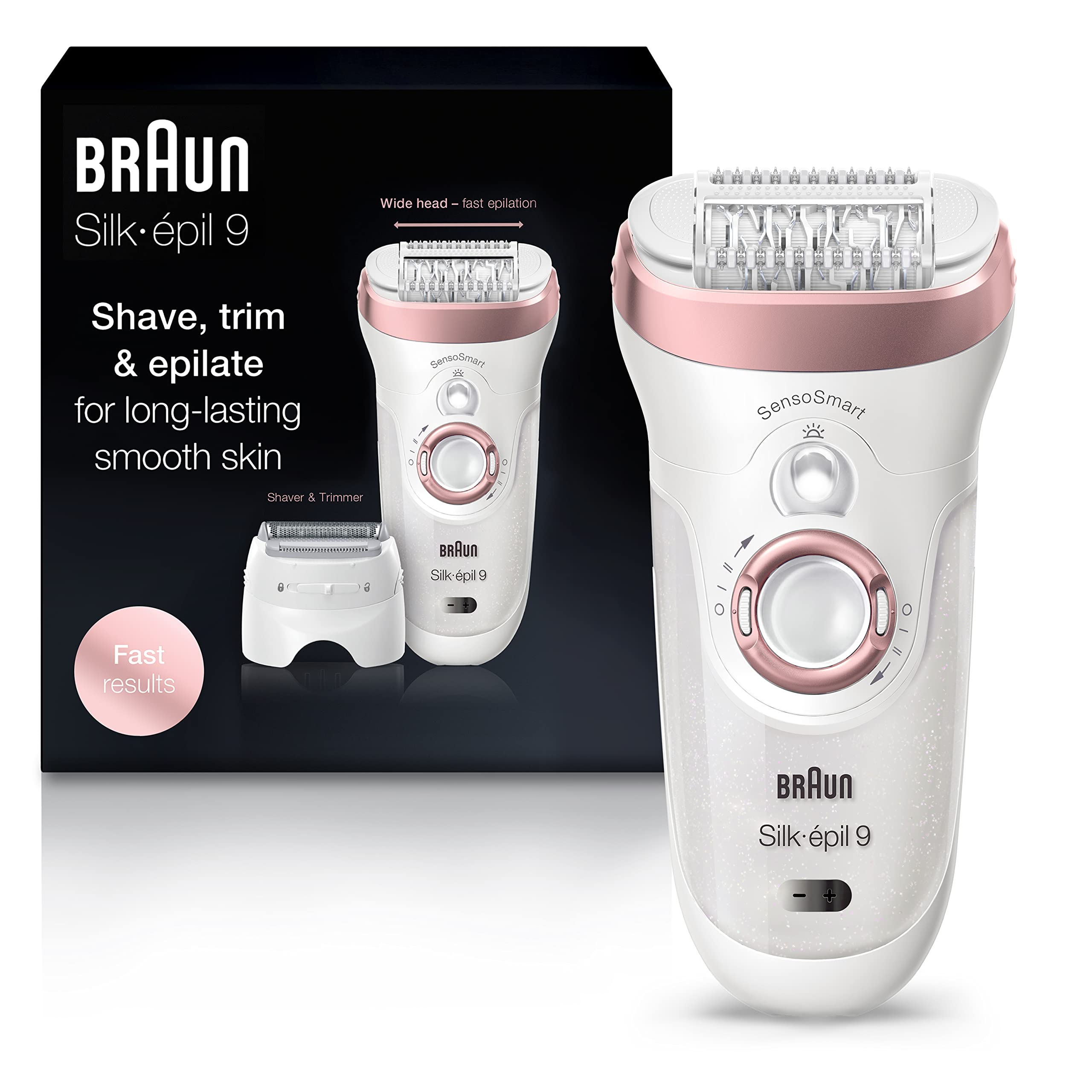 Braun Epilator Silk-pil 9 9-720, Hair Removal for Women, Wet & Dry