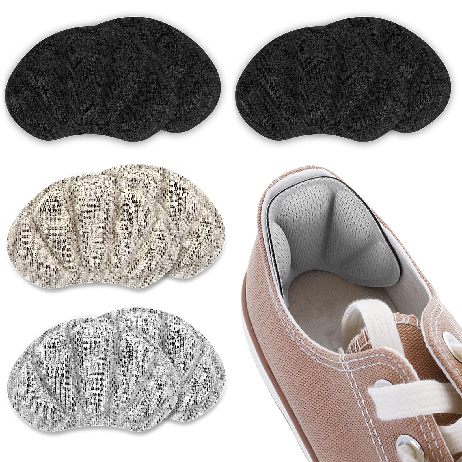 Silicone Pads for Women's Shoes Non-slip Inserts Self-adhesive