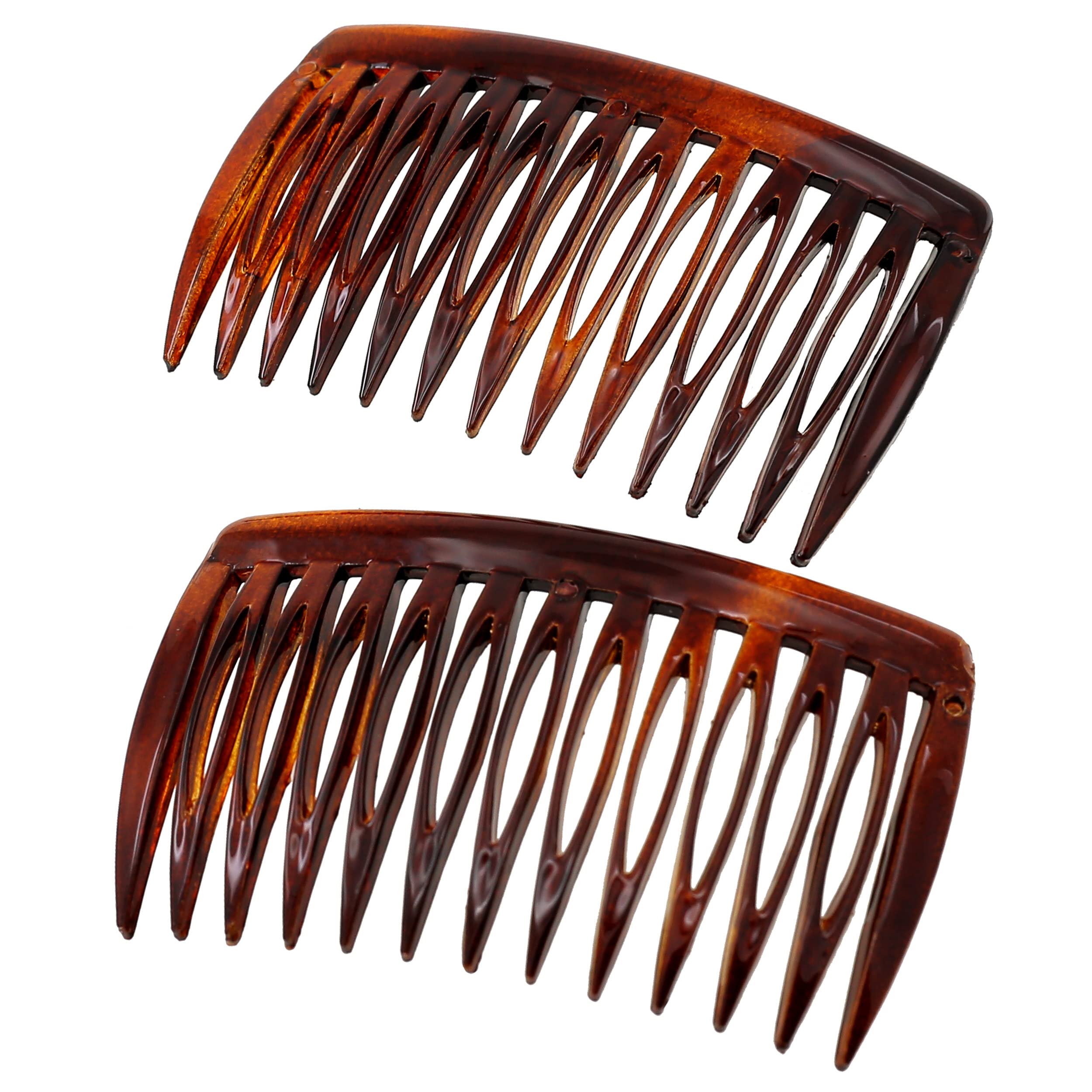 Camila Paris AD825/2 French Hair Side Comb, Small, Curved Tortoise Shell French  Twist Hair Combs Decorative, Strong Hold Hair Clips for Women Bun Chignon  Up-Do Styling Girls Hair Accessories, Made in France