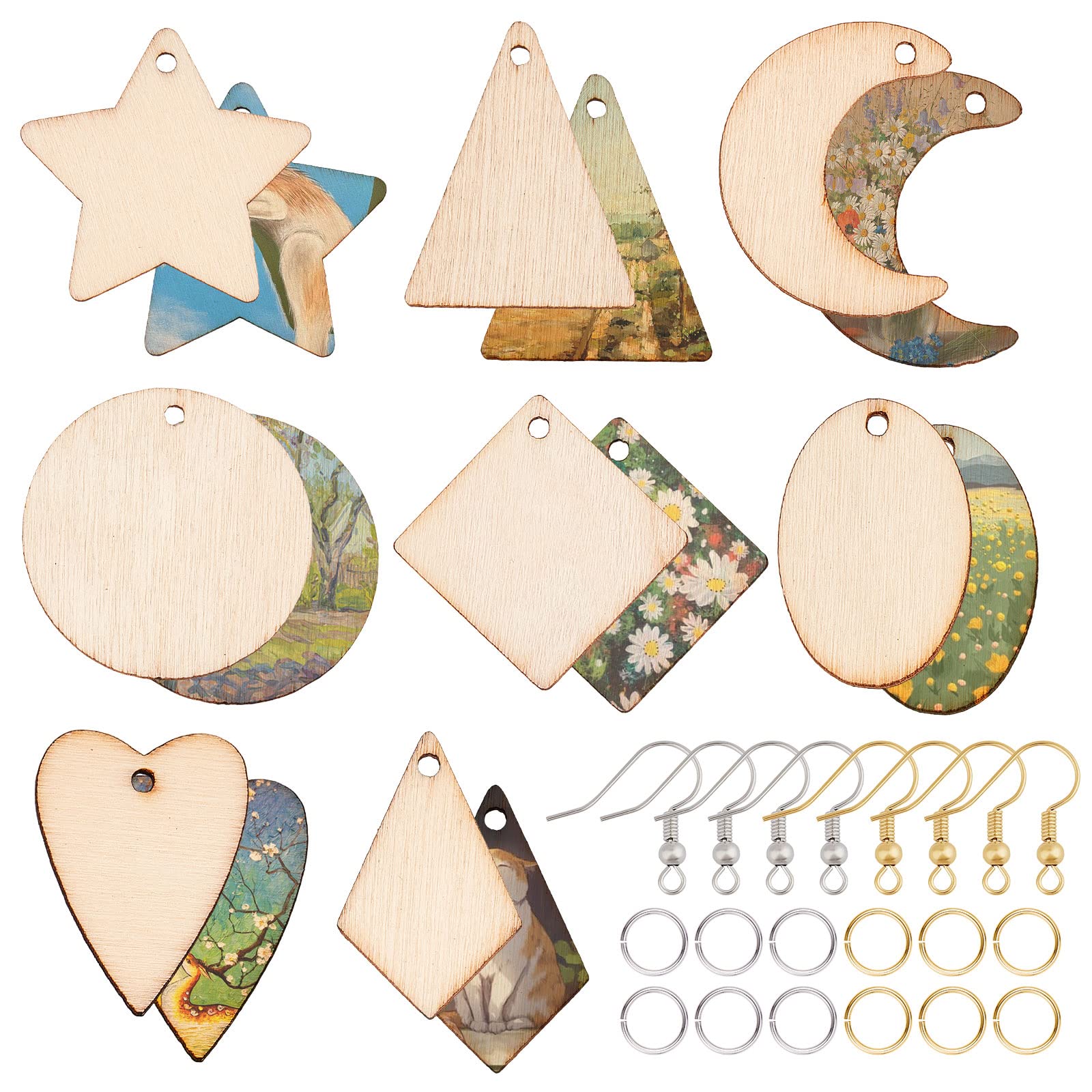 wood earring blanks