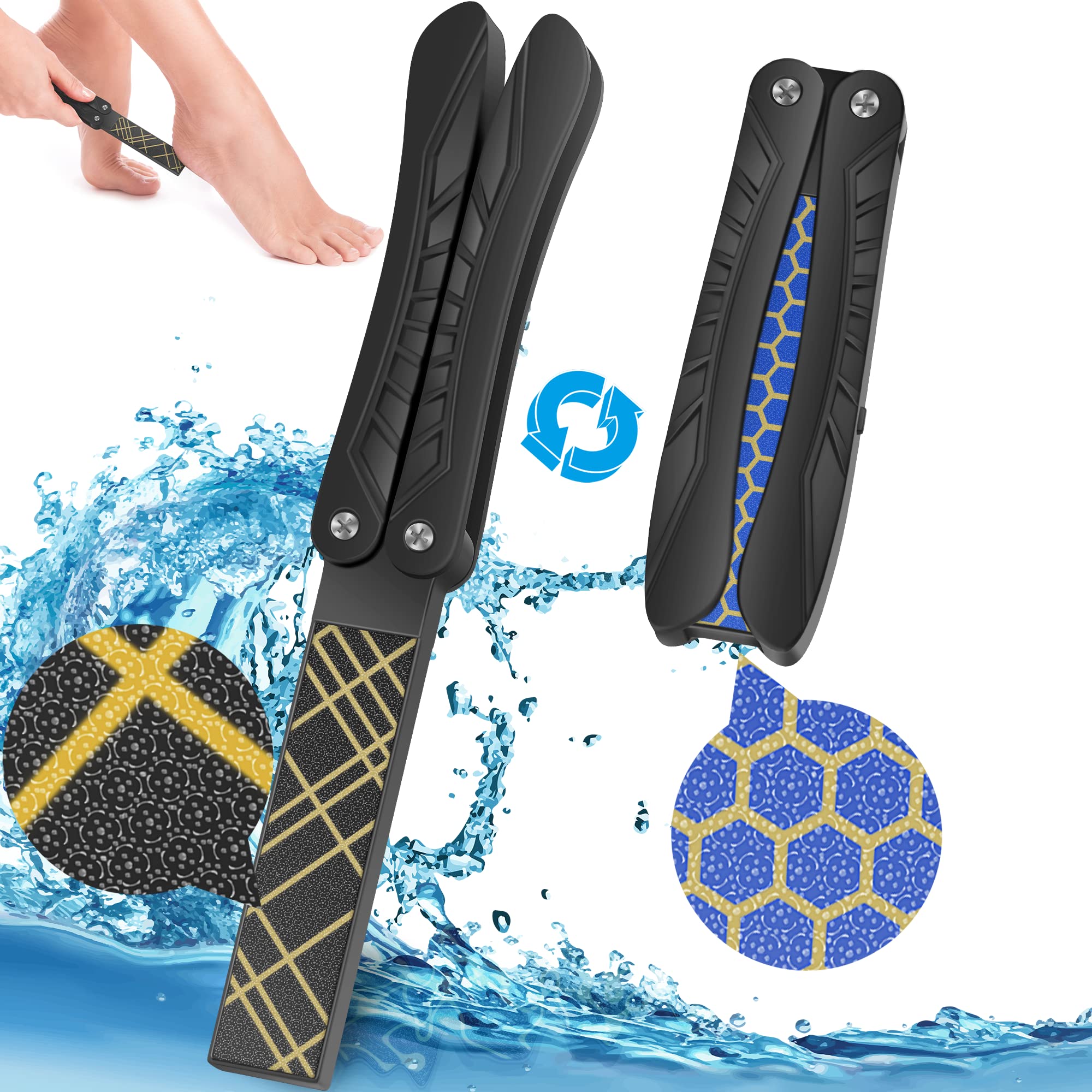 Innovative Nano Crystal Feet Scrubber, Portable Pedicure Foot Scraper For  Dead Skin Removal,suitable For Wet And Dry Safe Healthy Portable