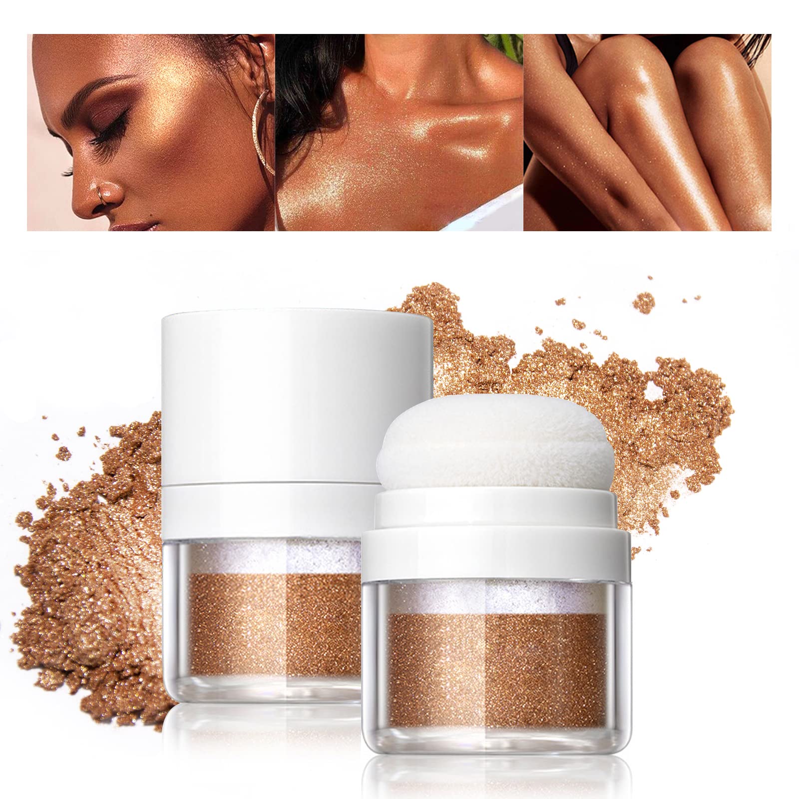 HOSAILY Polvo De Hadas Body Highlighter Powder - Golden