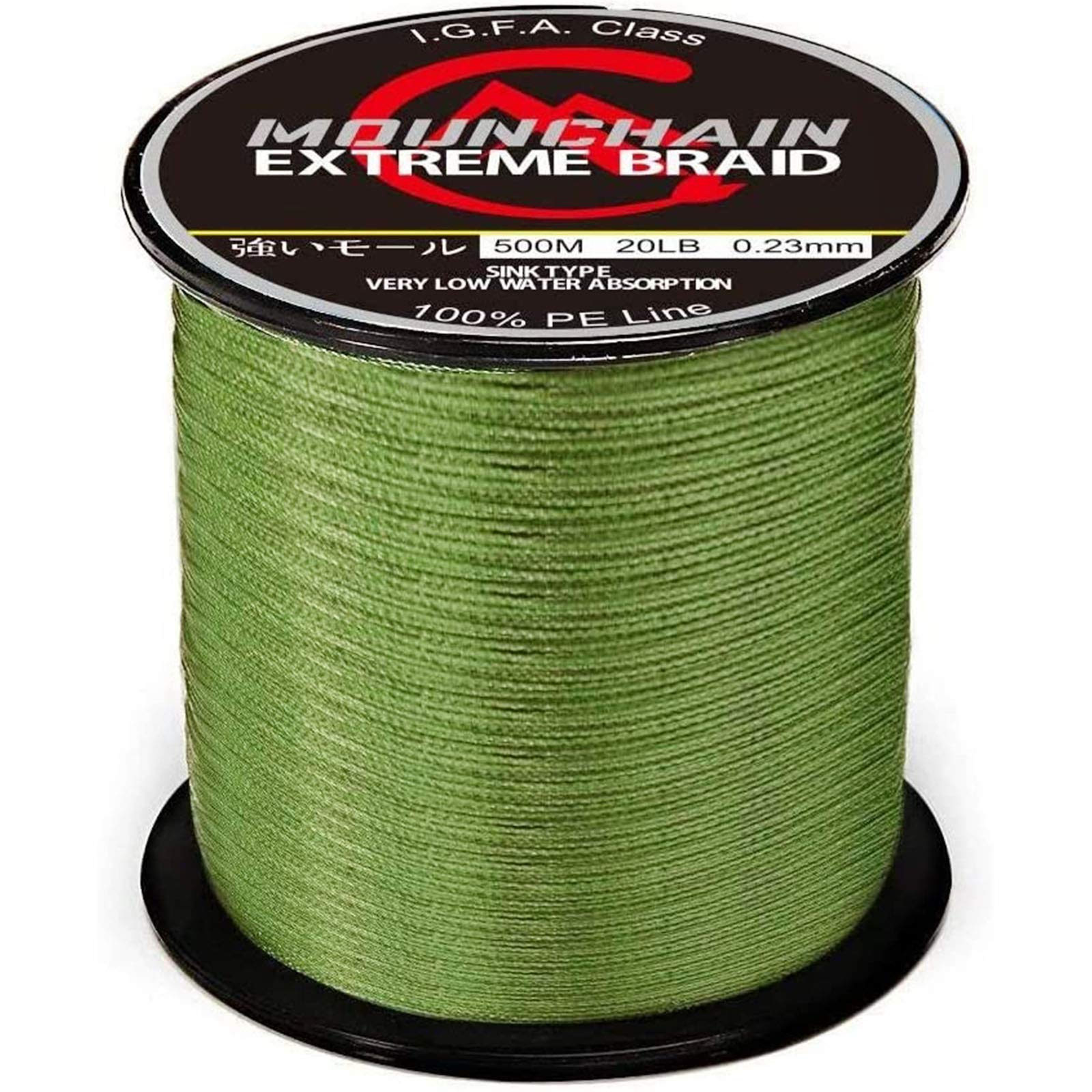 Mounchain Braided Fishing Line, 4 or 8 Strands Abrasion Resistant Braided  Lines Super Strong 100%