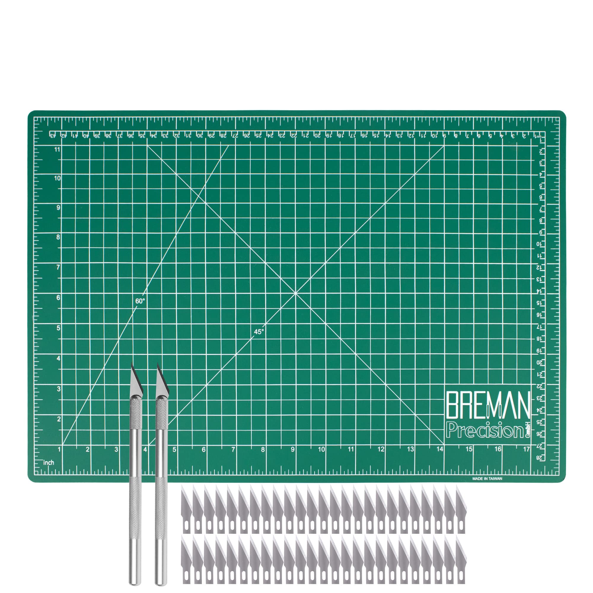WA Portman Precision Craft Knife & Cutting Mat Set with 2-sided