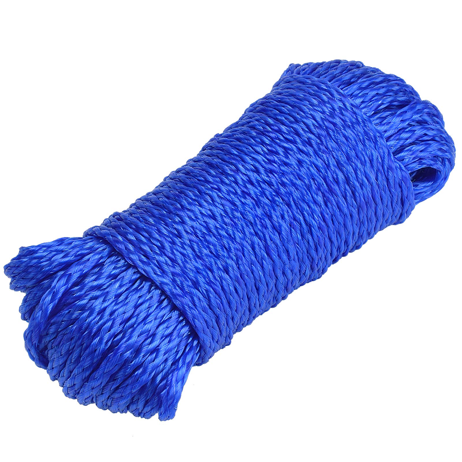 SF Poly Crab Line Floating Blue/Yellow 100FT 300FT for Crab Trap Saltwater  Blue-1 Pack 1/4 in Dia-100 FT