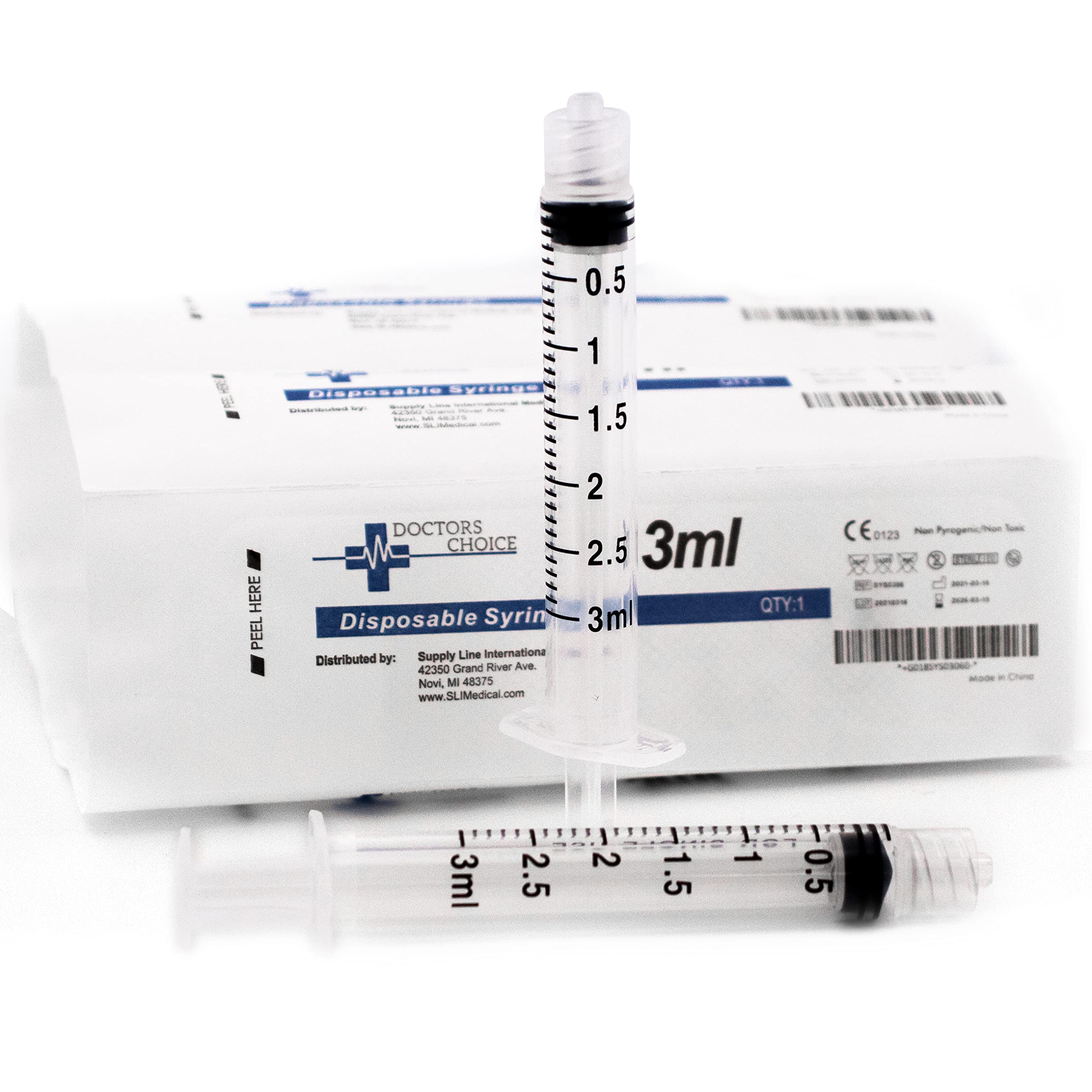 Syringe Sterile with Luer Lock Individually Sealed - 100 Syringes