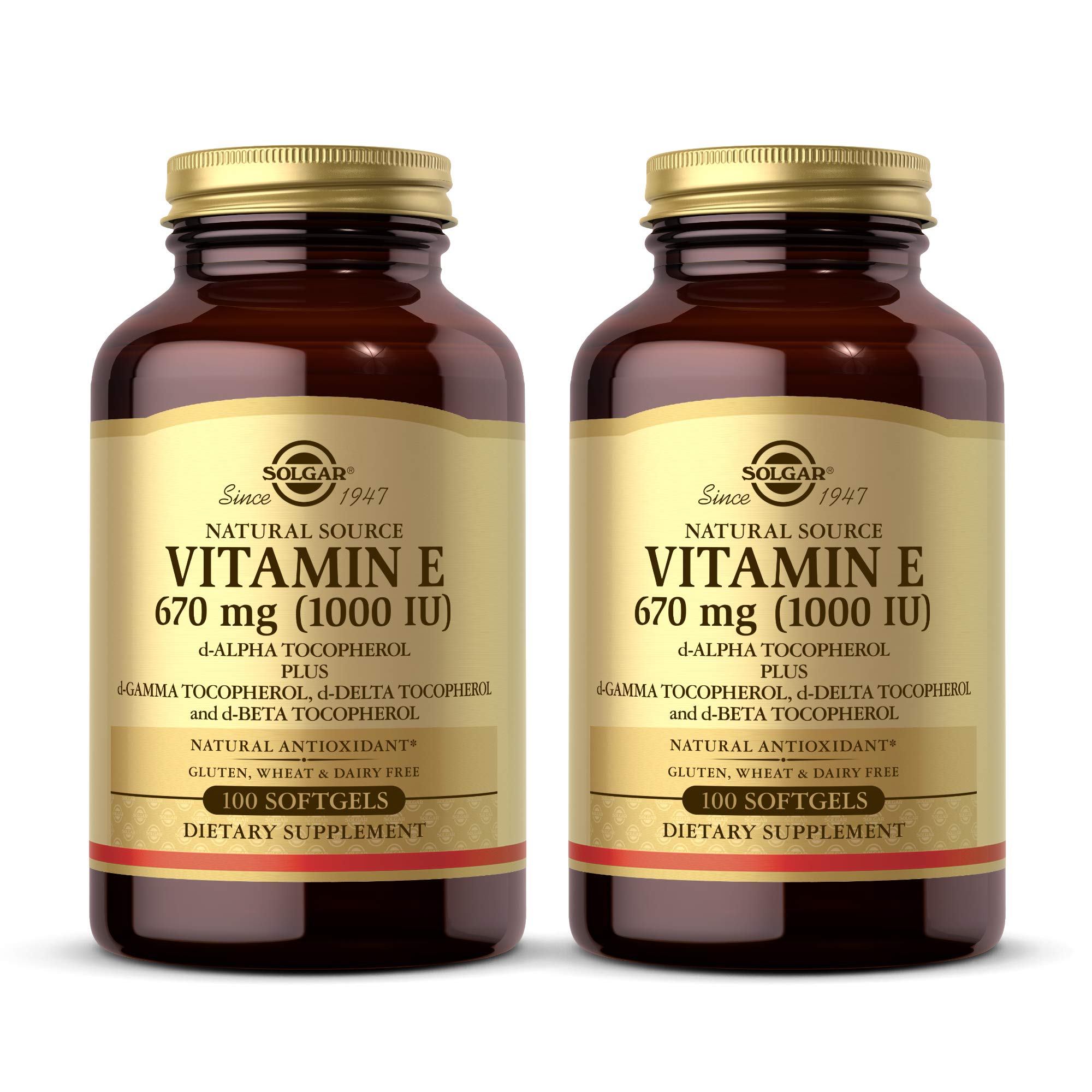 Solgar Vitamin E 1000 IU (dAlpha Tocopherols & Mixed Tocopherols