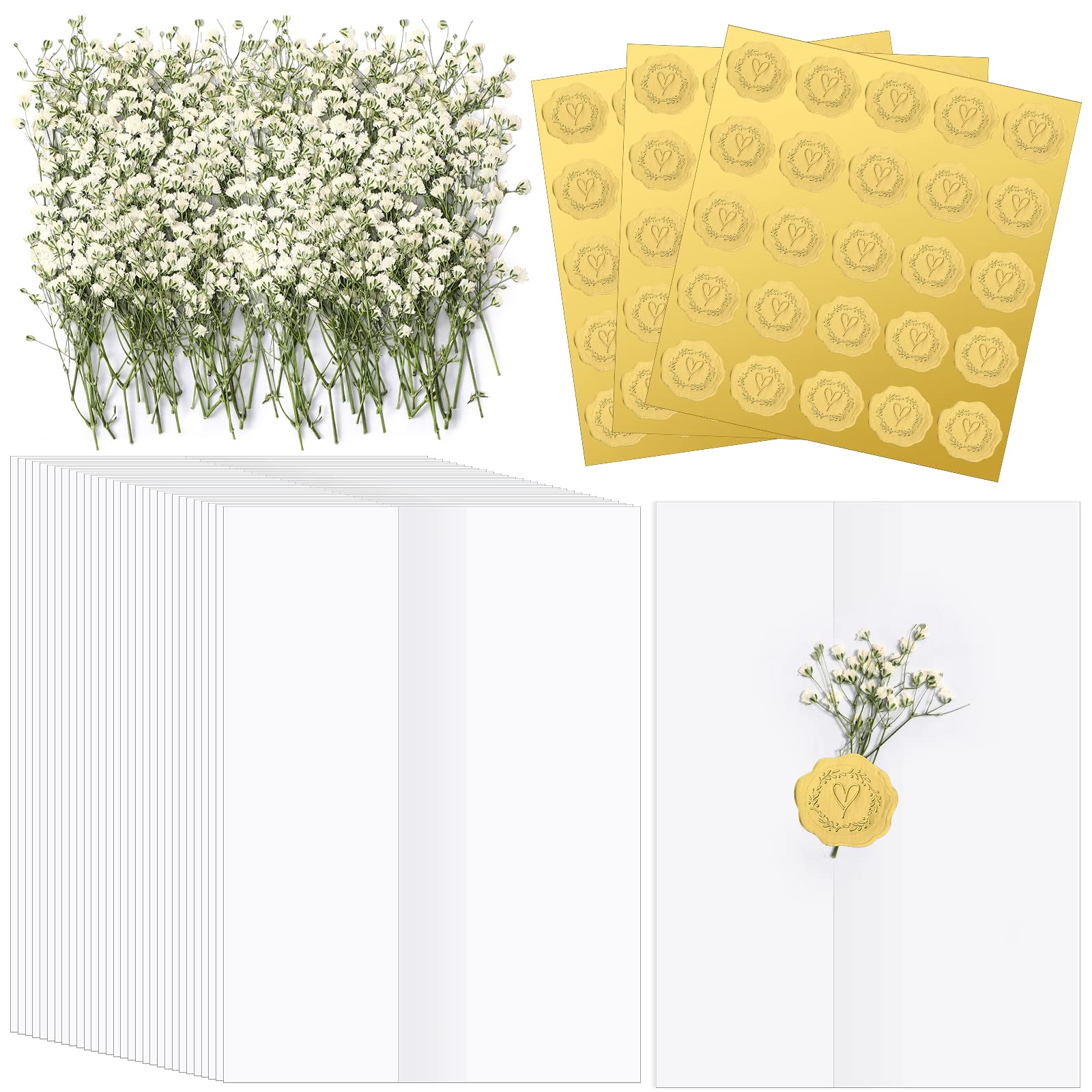 Fabbay Wedding Invitations Wraps Set Include Pre Folded Vellum