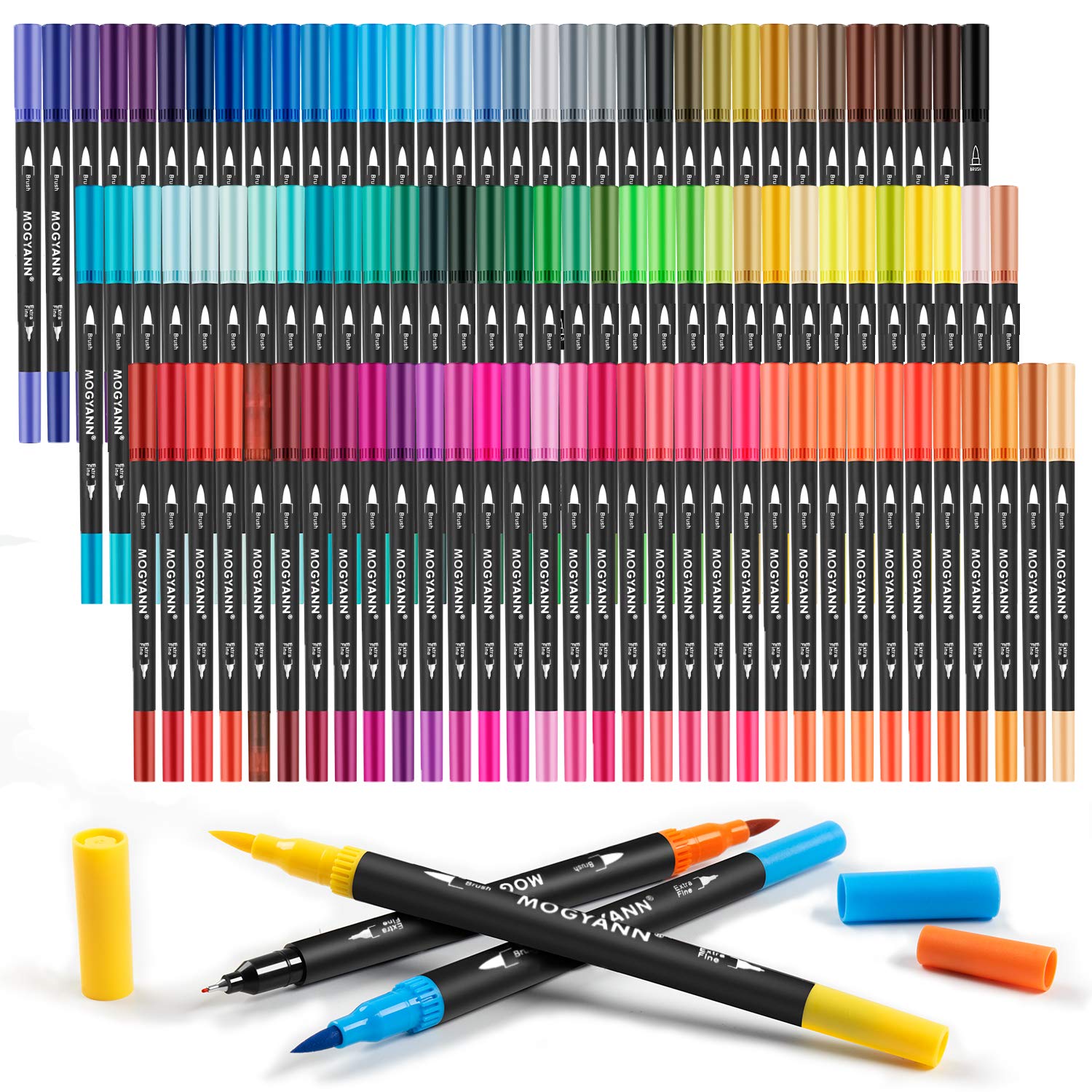PINTAR Dual Brush Dual Tip - Soft Brush & Fine Tip, Watercolor Brush, –  Pintar Art Supply