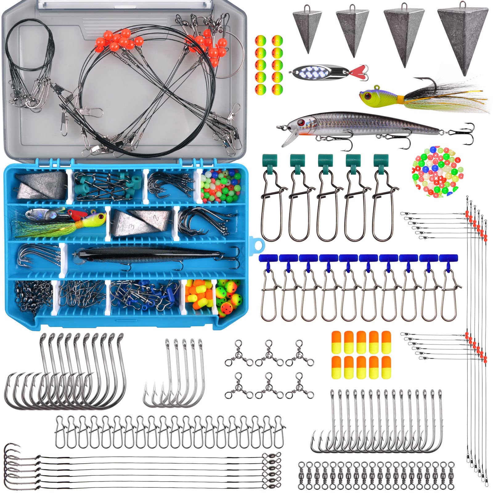 Surf Fishing Tackle Kit Ocean Saltwater Fishing Lures Surf Fishing