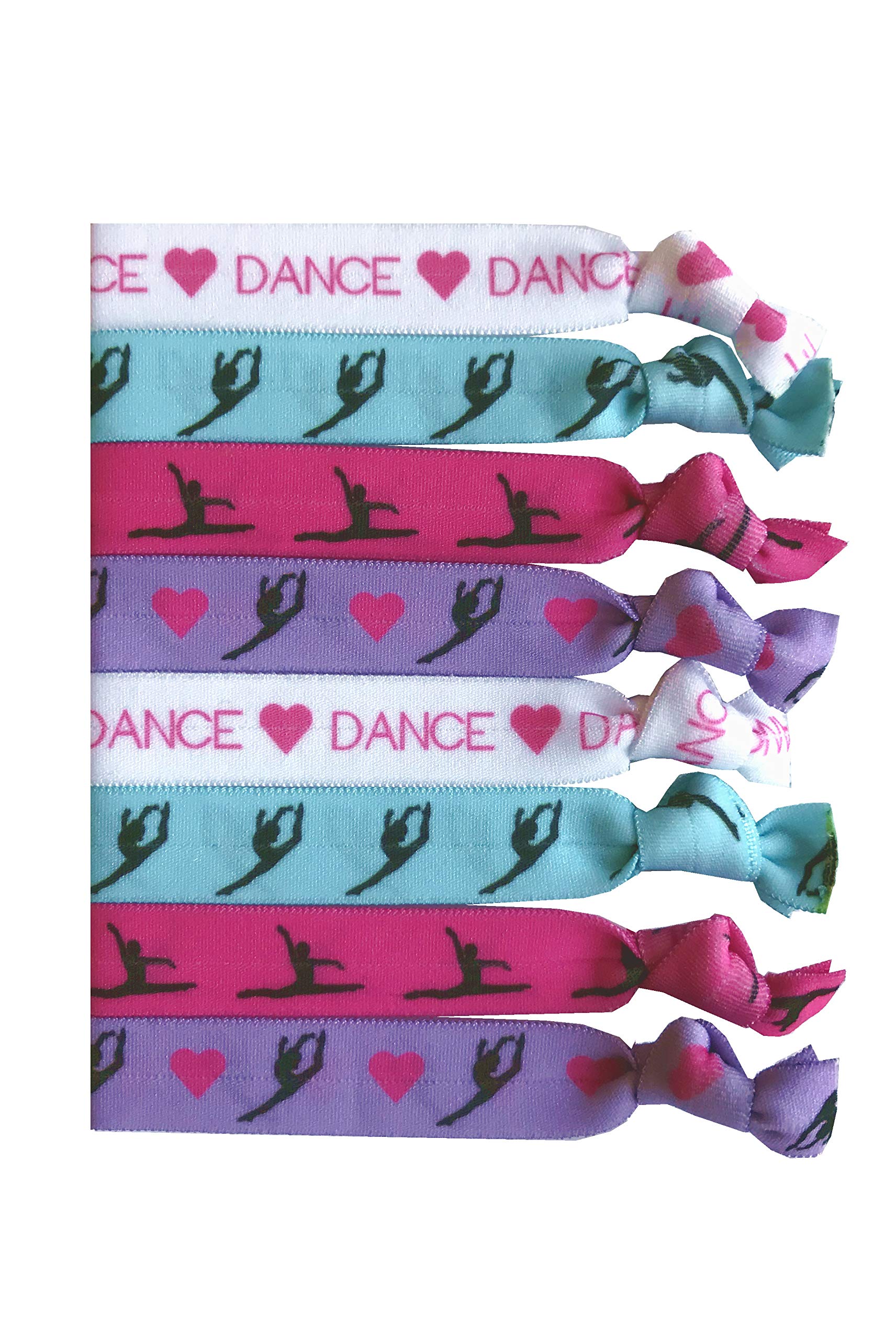 8 Piece Dance Gift Hair Elastics - Dance Gifts for Girls Dancer Gifts  Ballet Gifts Ballet Gifts for Girls Dance Accessories for Dancers Women  Girls Dance Teachers Dance Classes
