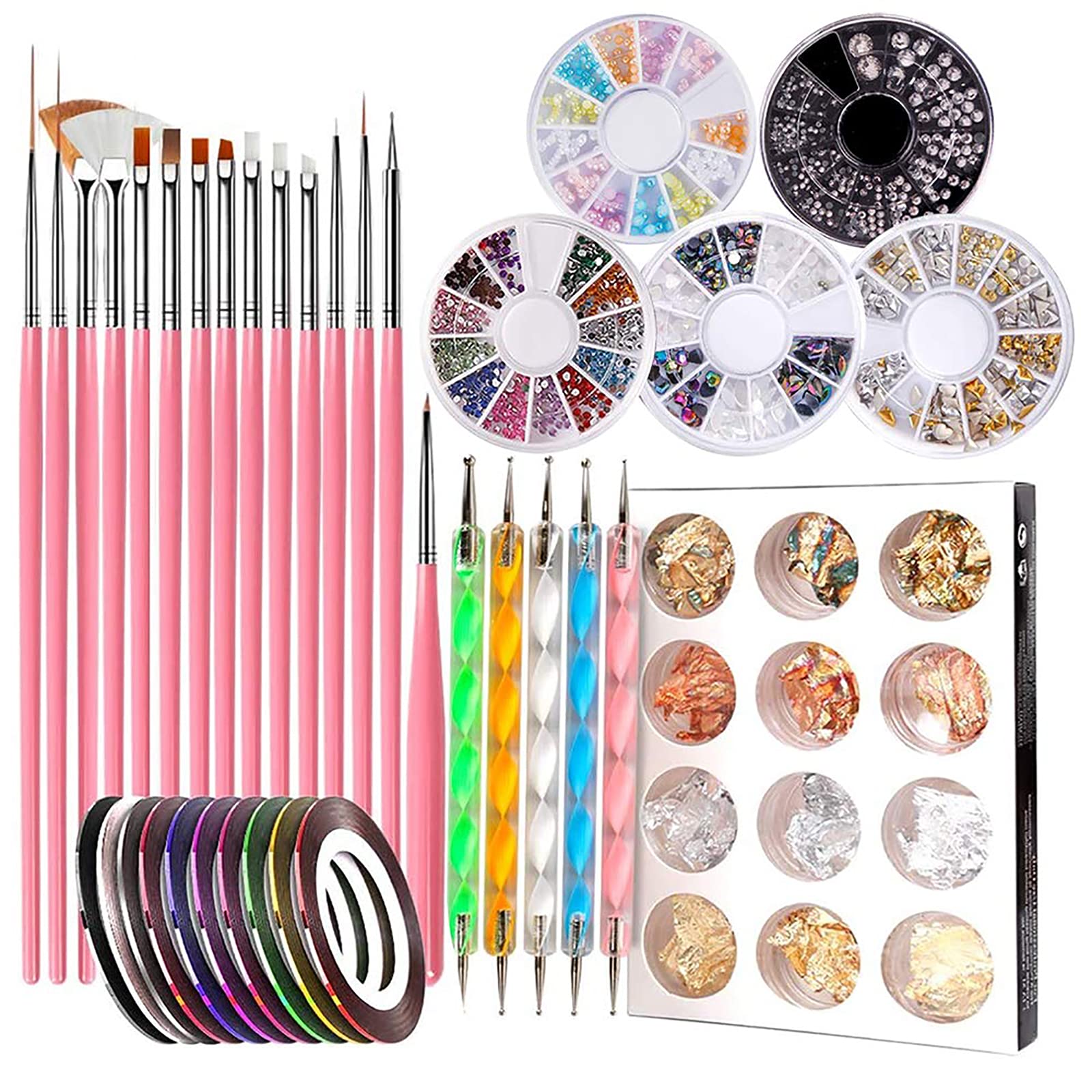 MACPLUS Nail Art Design Tools, 20Pcs Nail Art Supplies Nail Art Pens Kit  with 15pcs Painting Brushes Set and 5pcs Dotting Pens Price in India - Buy  MACPLUS Nail Art Design Tools,