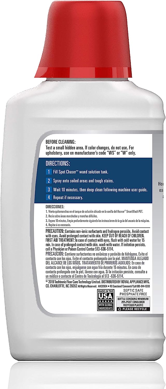 Hoover Oxy Spot Chaser Refill for Smartwash Pet Stain Remover - Thumbnail 4