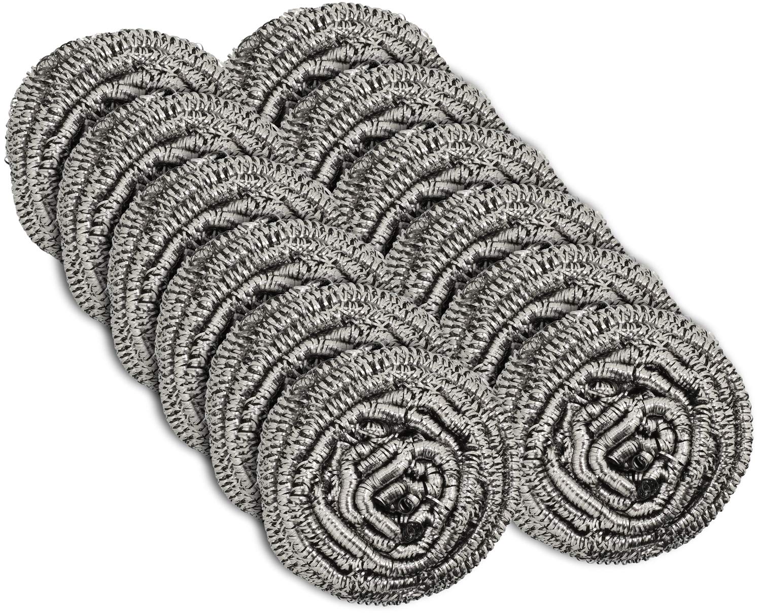 12 Pack Stainless Steel Scourers by Scrub It Steel Wool Scrubber