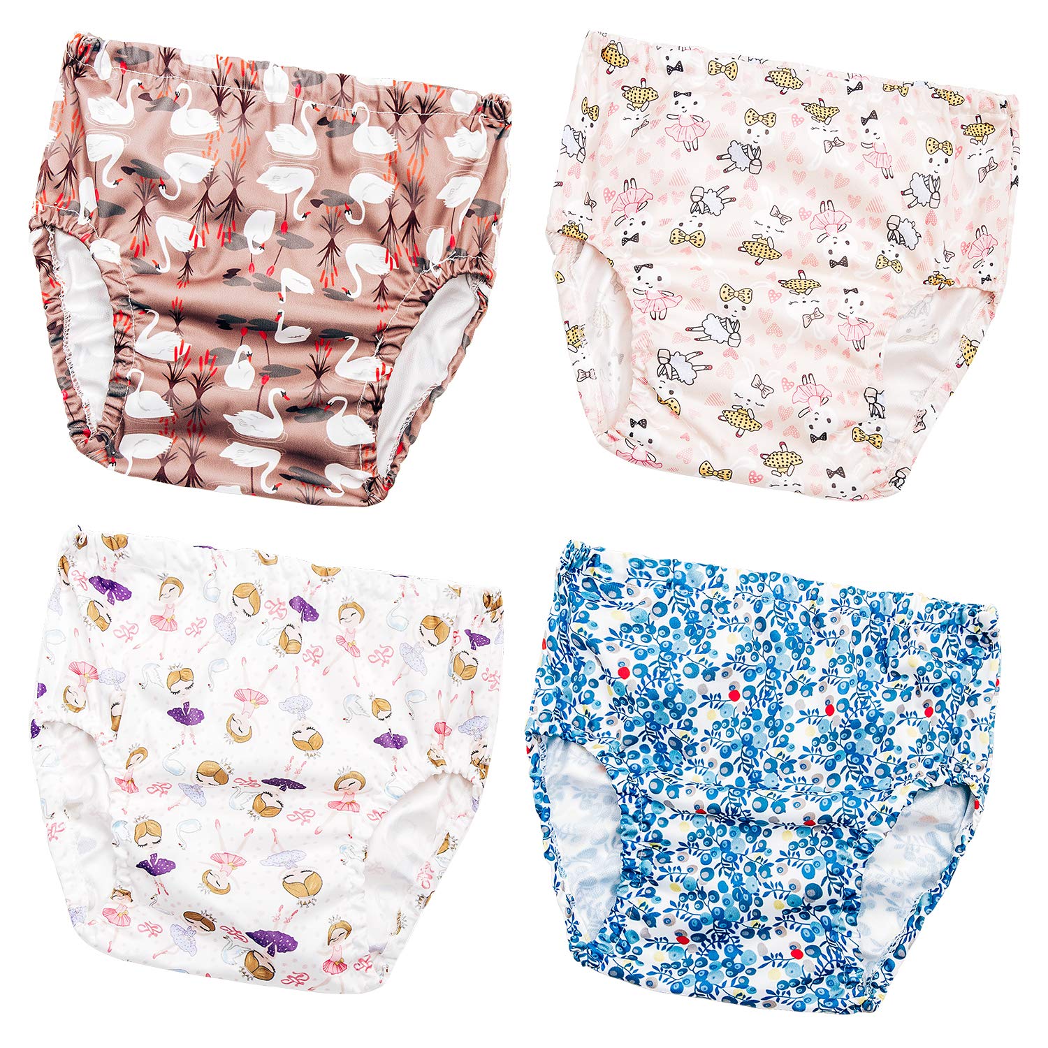 SMULPOOTI 8 Packs Plastic Underwear Covers for Potty Training Rubber Pants  for Toddlers Rubber Training Pants for Toddlers Plastic Diaper Covers  Plastic Underwear for Toddler Girls 3t 