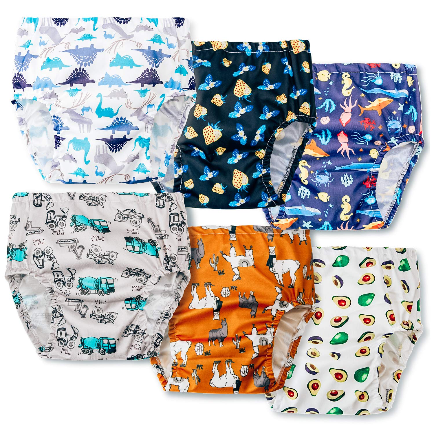 Plastic Underwear Covers for Potty Training Rubber Pants for Toddlers Rubber  Training Pants for Toddlers Plastic Training Pants Plastic Diaper Covers  Toddler Plastic Underwear for Toddlers 3t 3T (Pack of 6) Boys