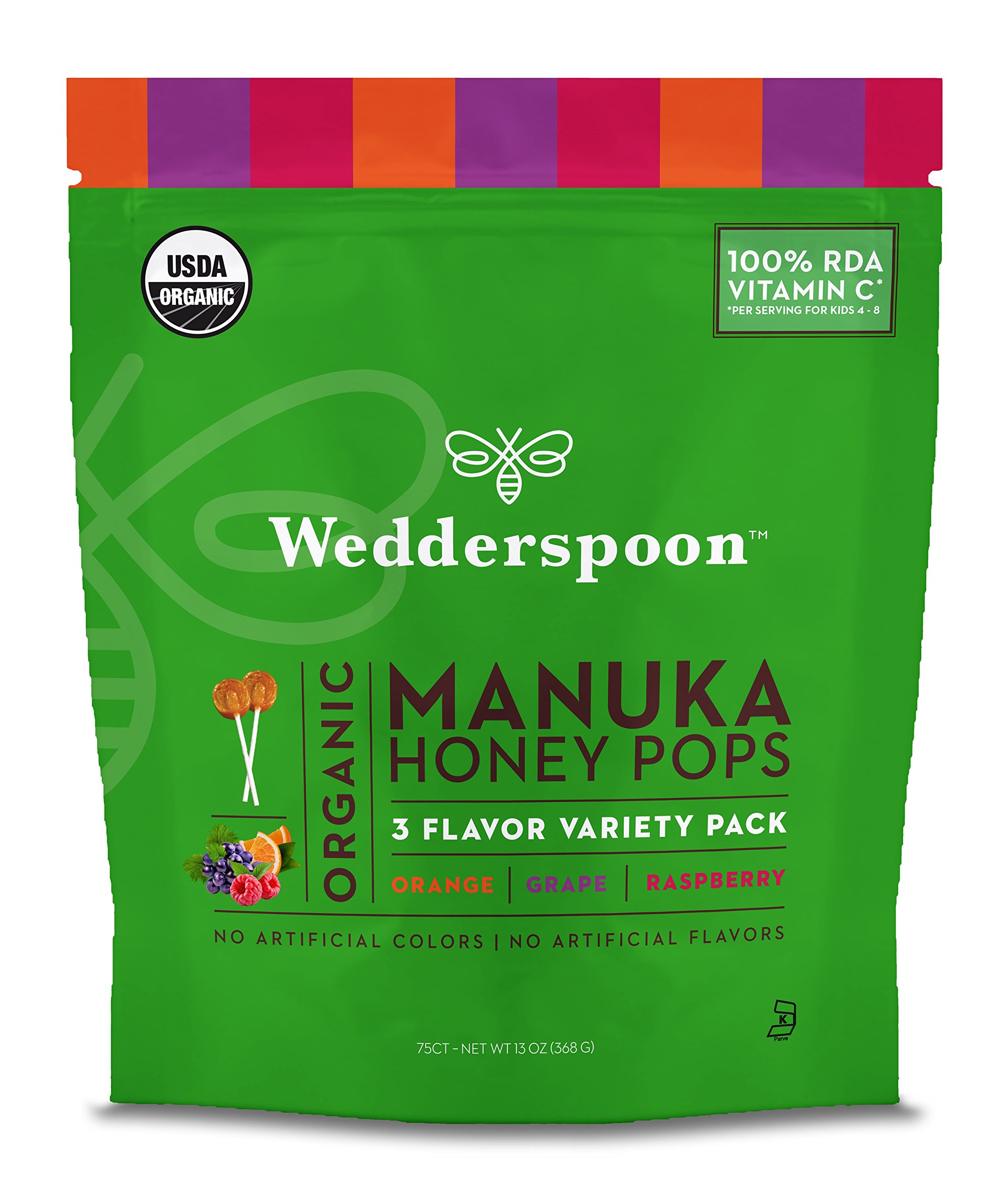 Wedderspoon Raw Monofloral Manuka Honey KFactor 16 On The Go Packets