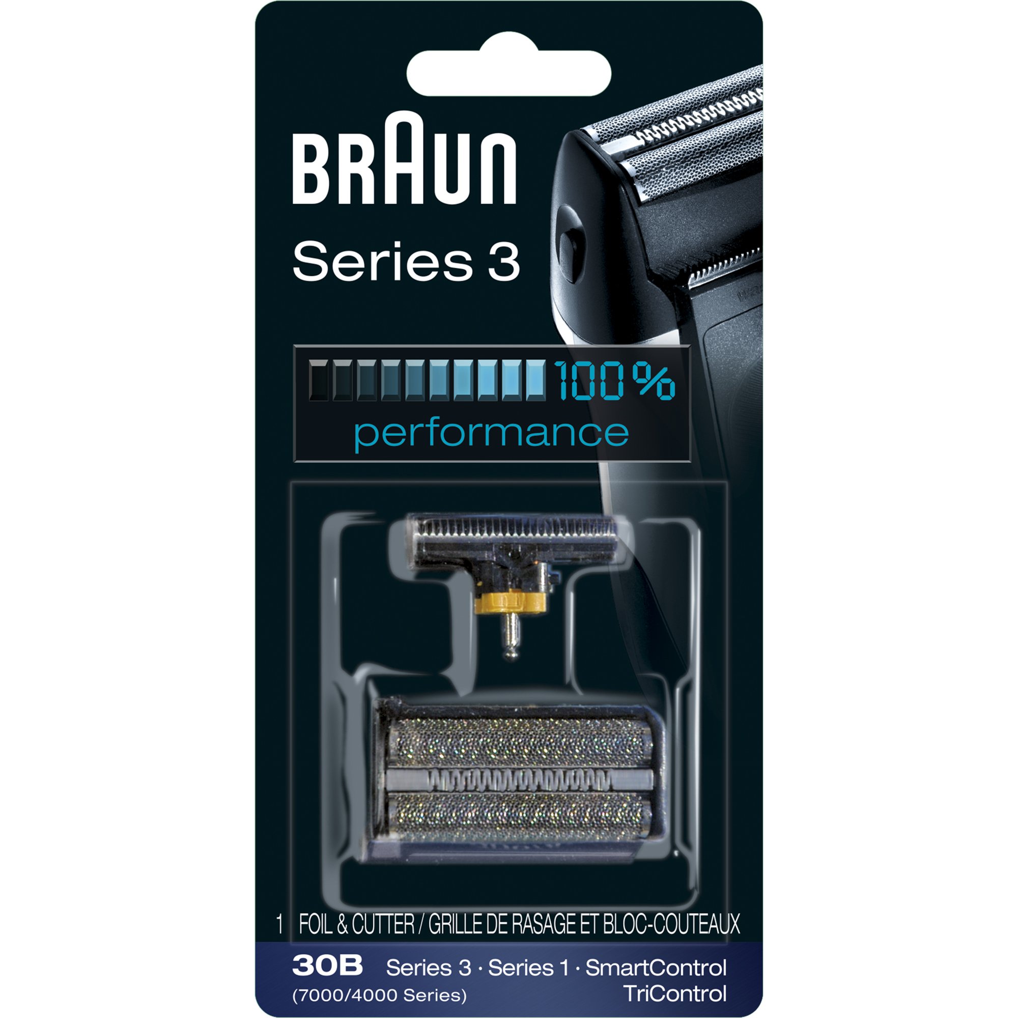 Braun Series 3 Old Generation Electric Shaver Replacement Head - 30B -  Compatible with Electric Razors SmartControl TriControl 340 330 320 310 300