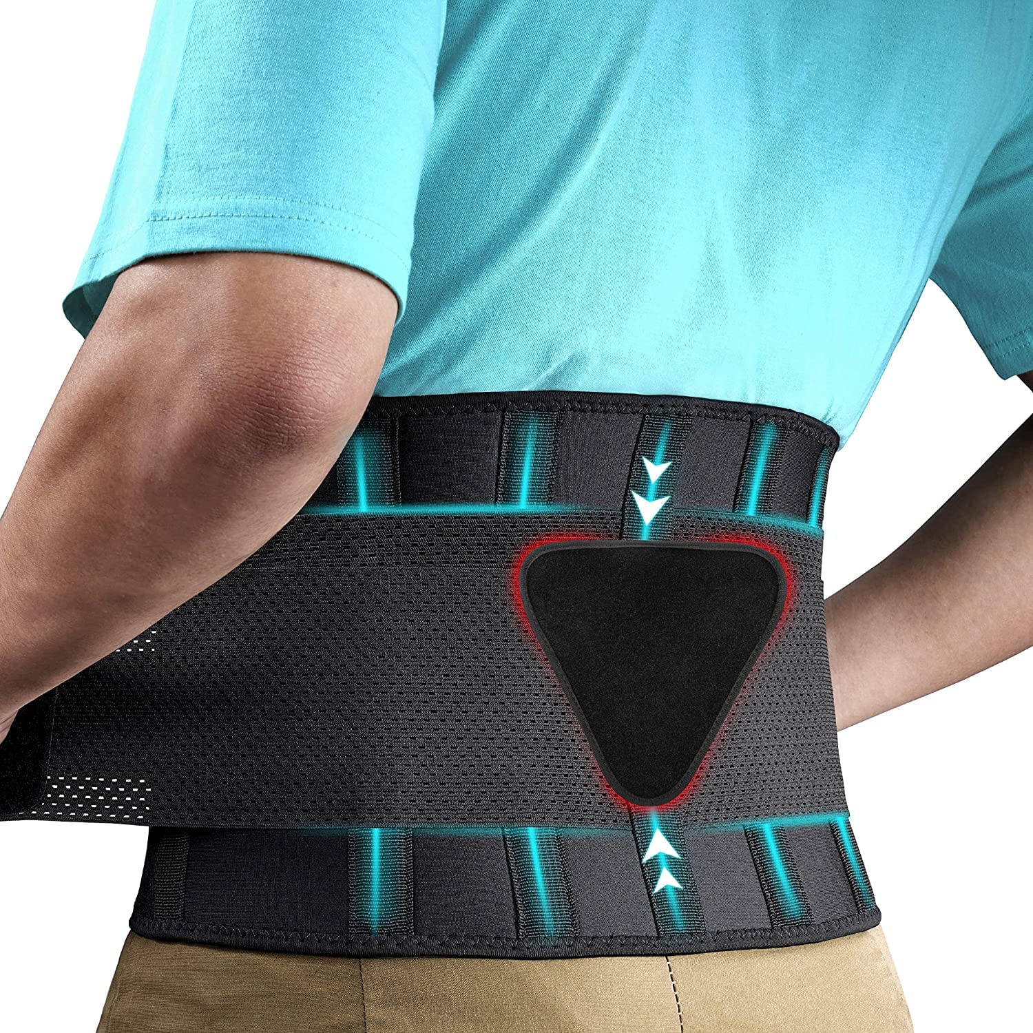 Back Brace for Lower Back Pain by FEATOL, Breathable Back Support Belt for  Women & Men with Lumbar Pad, Lumbar Support Belt for Heavy Lifting & Work,  Sciatica, Scoliosis 3XL (Waist Size:54''-63'')