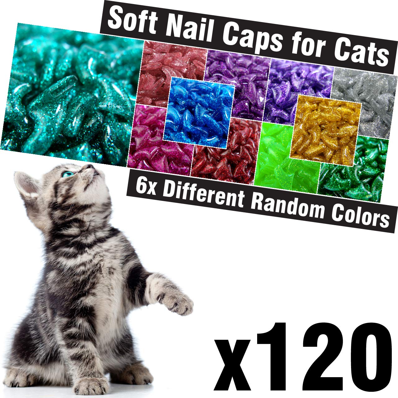 Pups Protector|silicone Cat Nail Caps 20pcs - Soft Claw Protectors With  Glue & Applicator