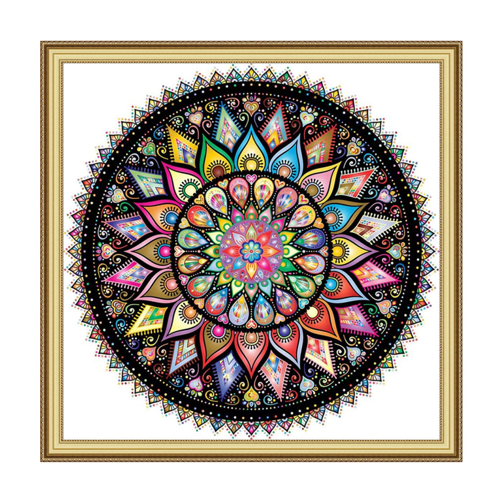 Findvoor Stamped Cross Stitch Kits for Beginners Full Range of Cross  Stitching Embroidery Pattern for Kids or Adults 11CT DIY Needlepoint  Embroidery Starter Kits-Magic Mandala 17.7 17.7 inch