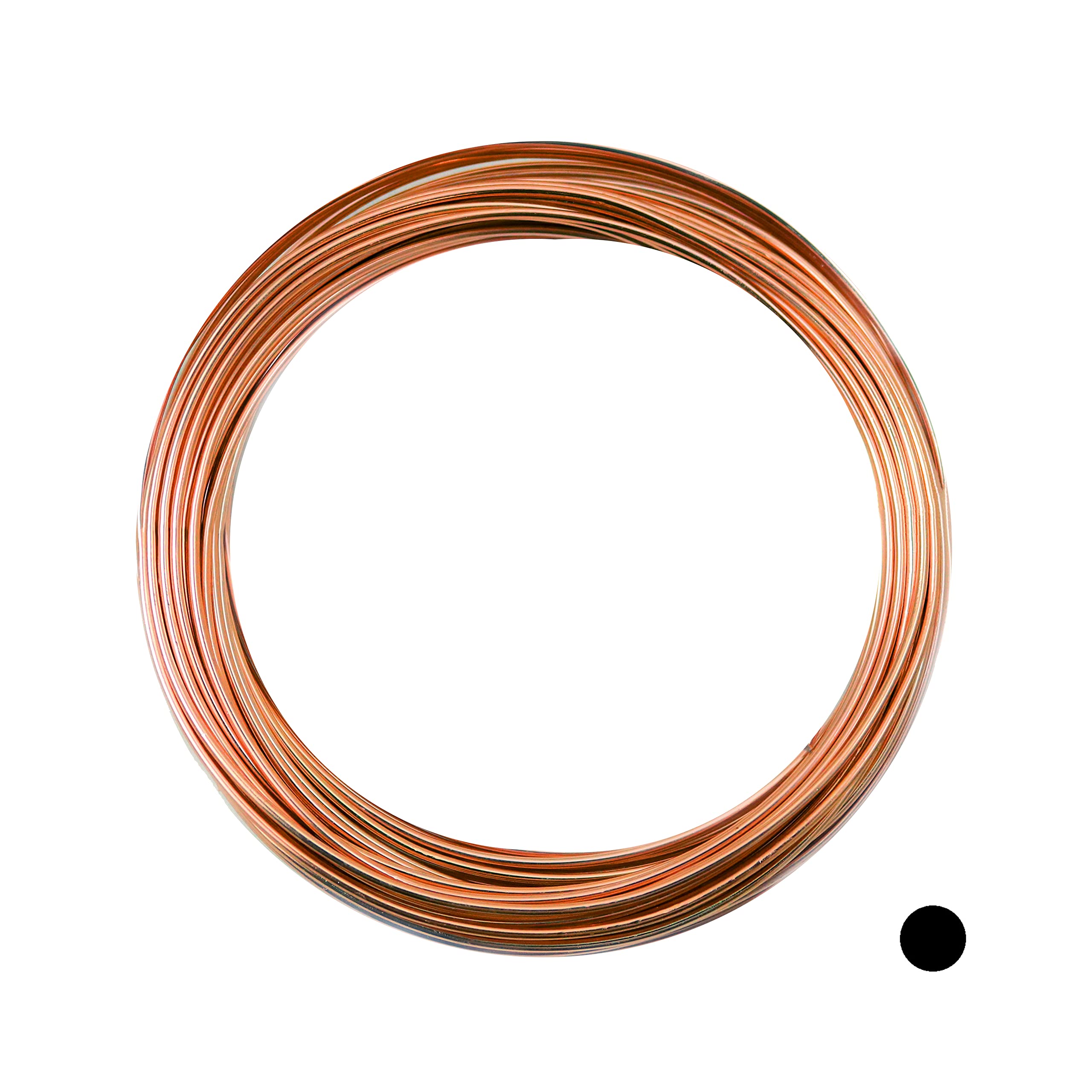 12 Gauge, 99.9% Pure Copper Wire (Round) Dead Soft CDA #110 Made in USA -  5FT