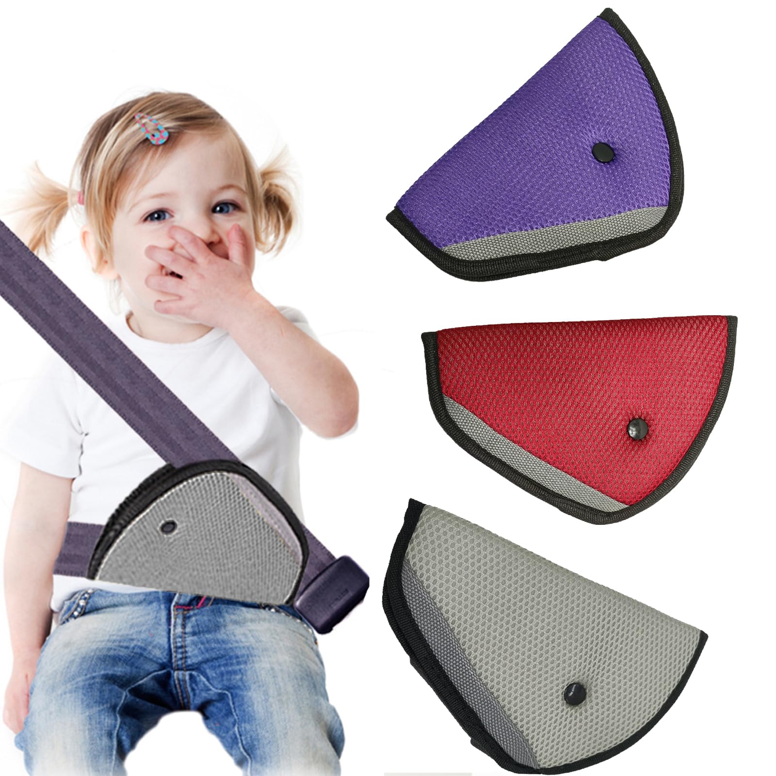thumbnail interactive-video image 1 of Car Seat Belt Extender Car Seat Belt Adjuster Clip - PU Leather Comfort Clip For Adults (4 Inch) PU Leather Seatbelt Comfort Clip 1 of 12
