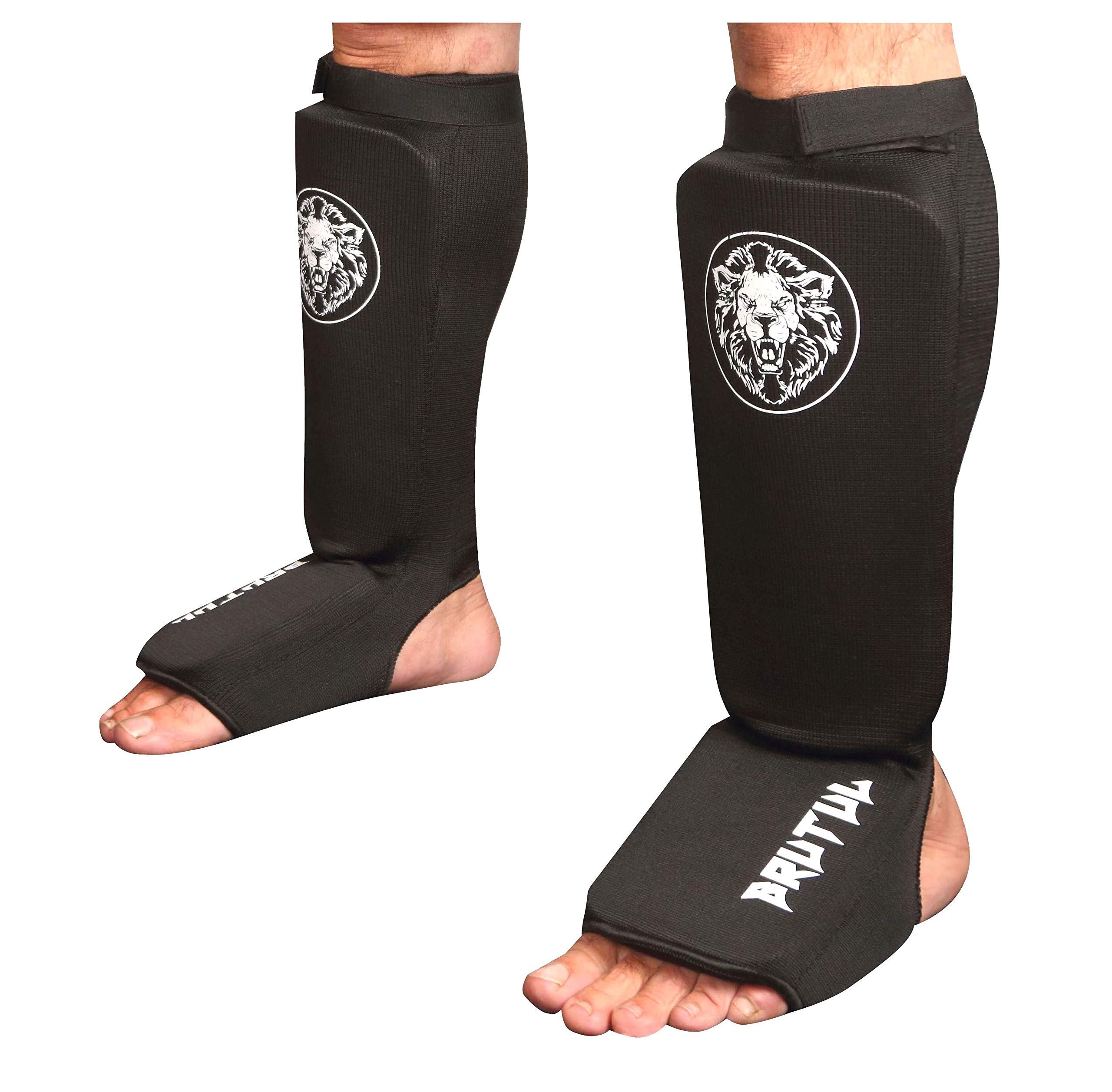 XEDON MMA Shin Instep Guard Kickboxing-Muay Thai-Socks Foam Support-Leg Pads