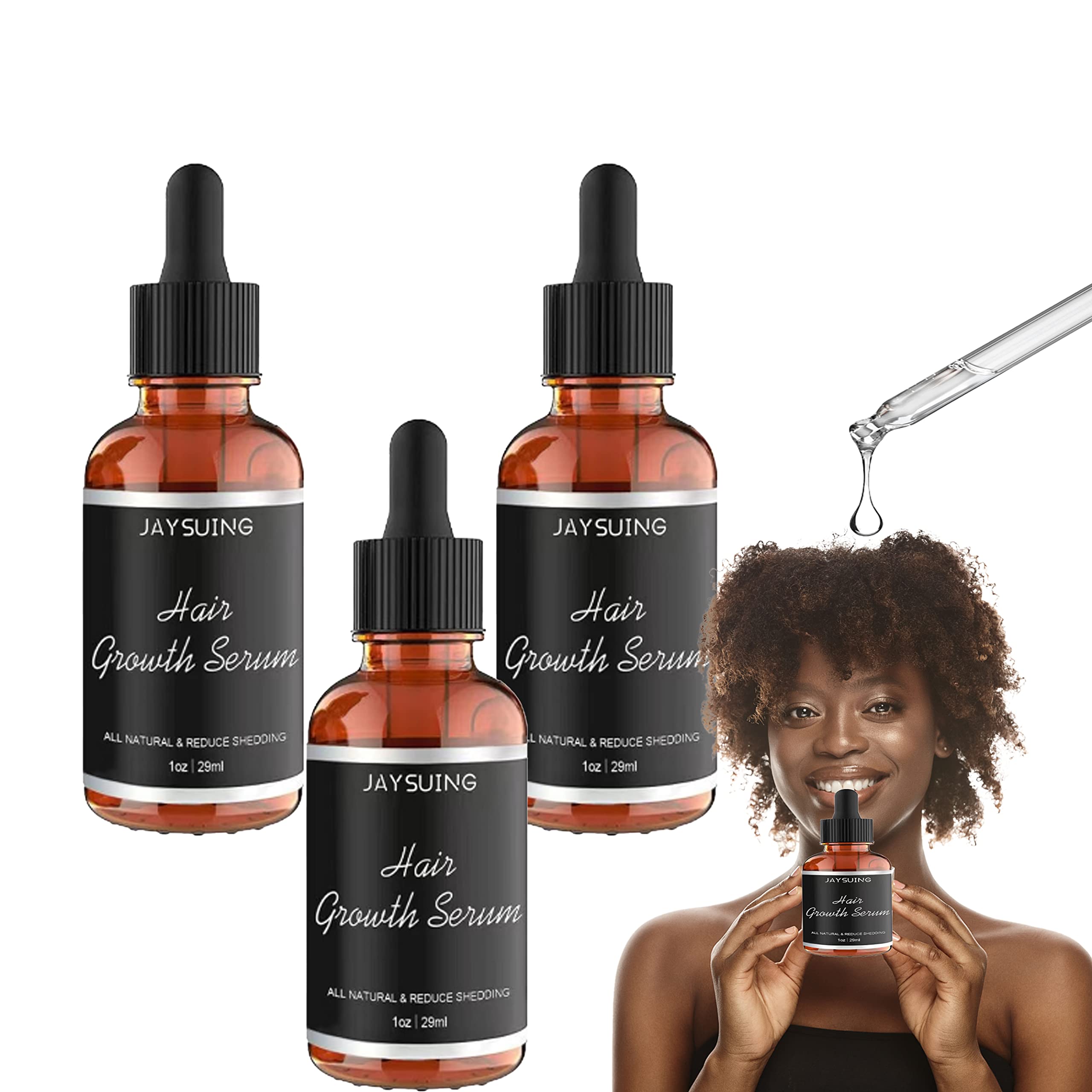 Allurium Hair Growth Serum for Black Women JAYSUING Anti Hair Loss Nourish  Dry Damaged Hair Repair