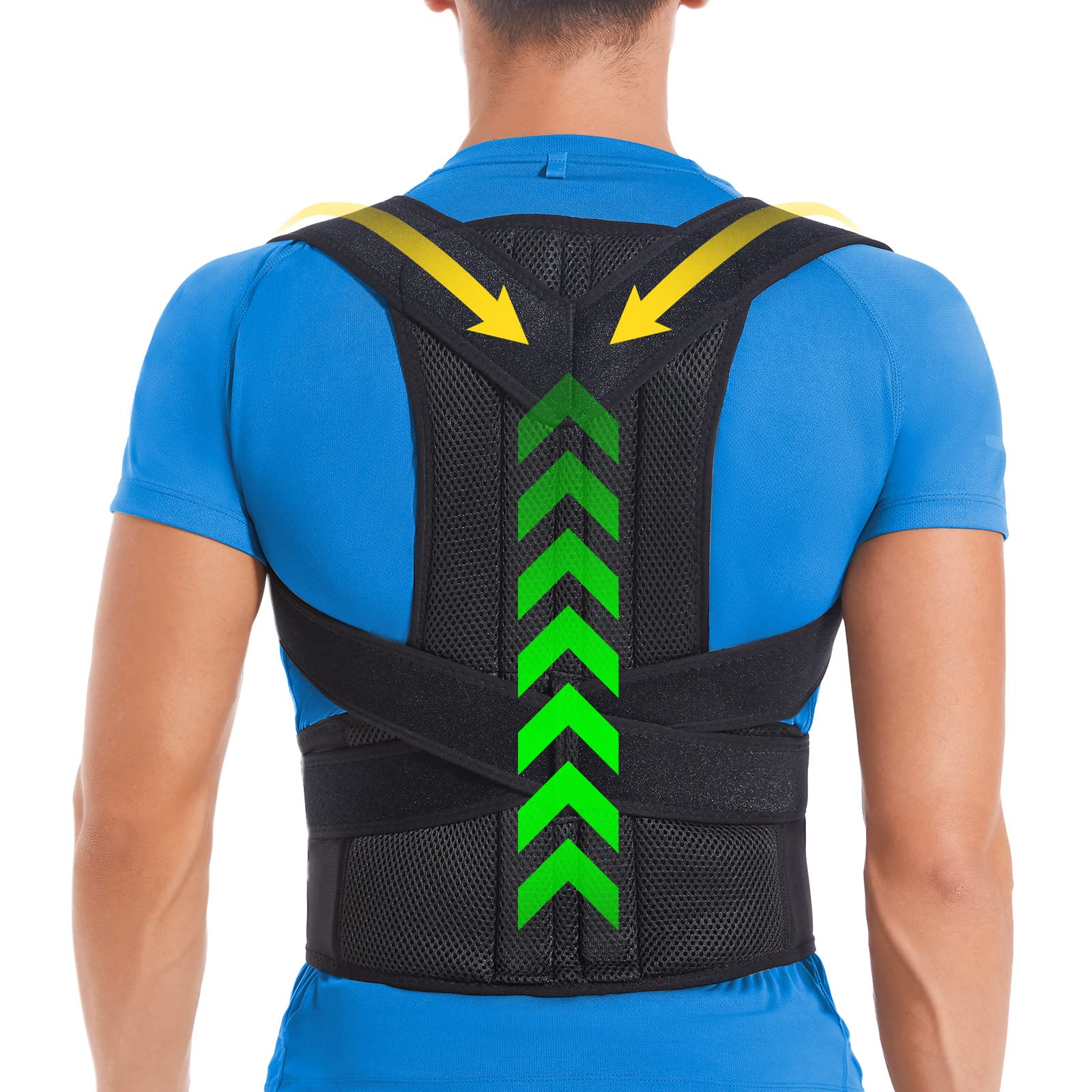 DIANMEI Back Brace Posture Corrector for Women and Men, Back