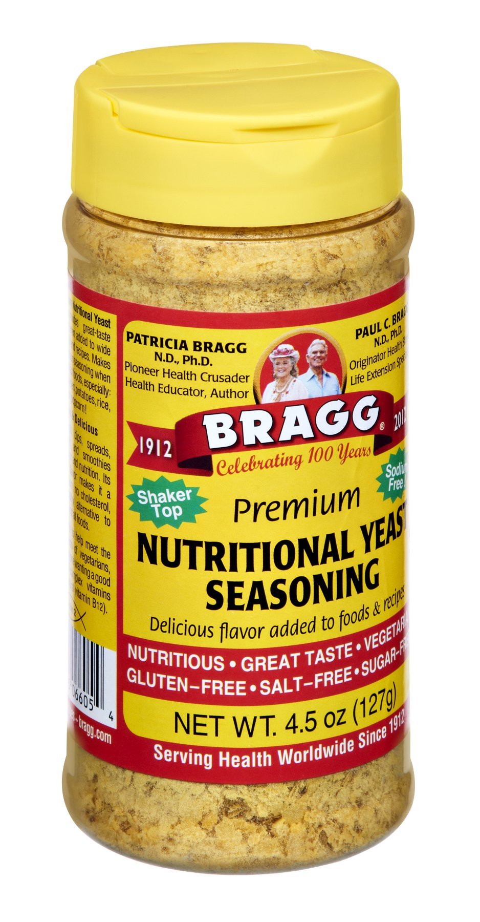Bragg Seasoning Nutritional Yeast 4.5 Ounce, Pack of 12