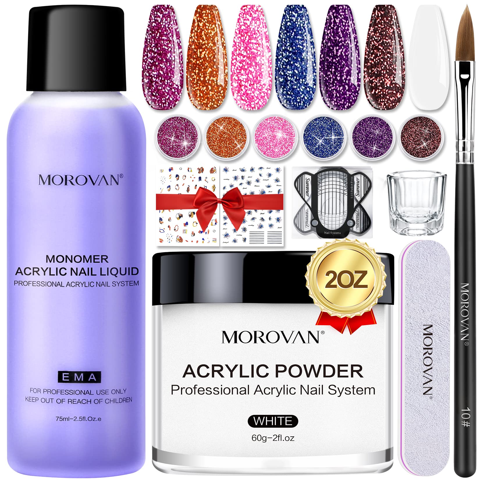 Morovan Acrylic Nail Kit - Nail Kit And Acrylic Powder Set with