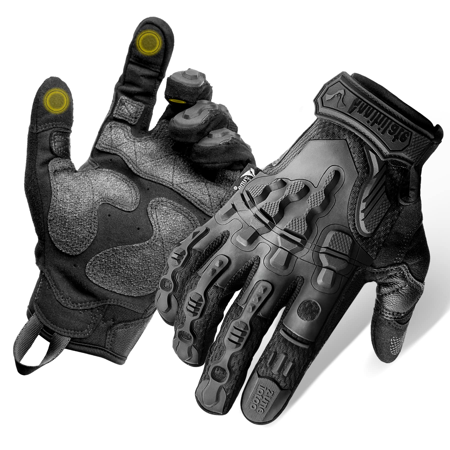 Zune Lotoo Touchscreen Tactical Gloves Full Finger, TPR Impact Protective,  Kevlar Lined, EVA Palm Padding, Safety Work Gloves for Men Women Airsoft  Shooting Range Paintball Motorcycle black zag6 full finger Medium