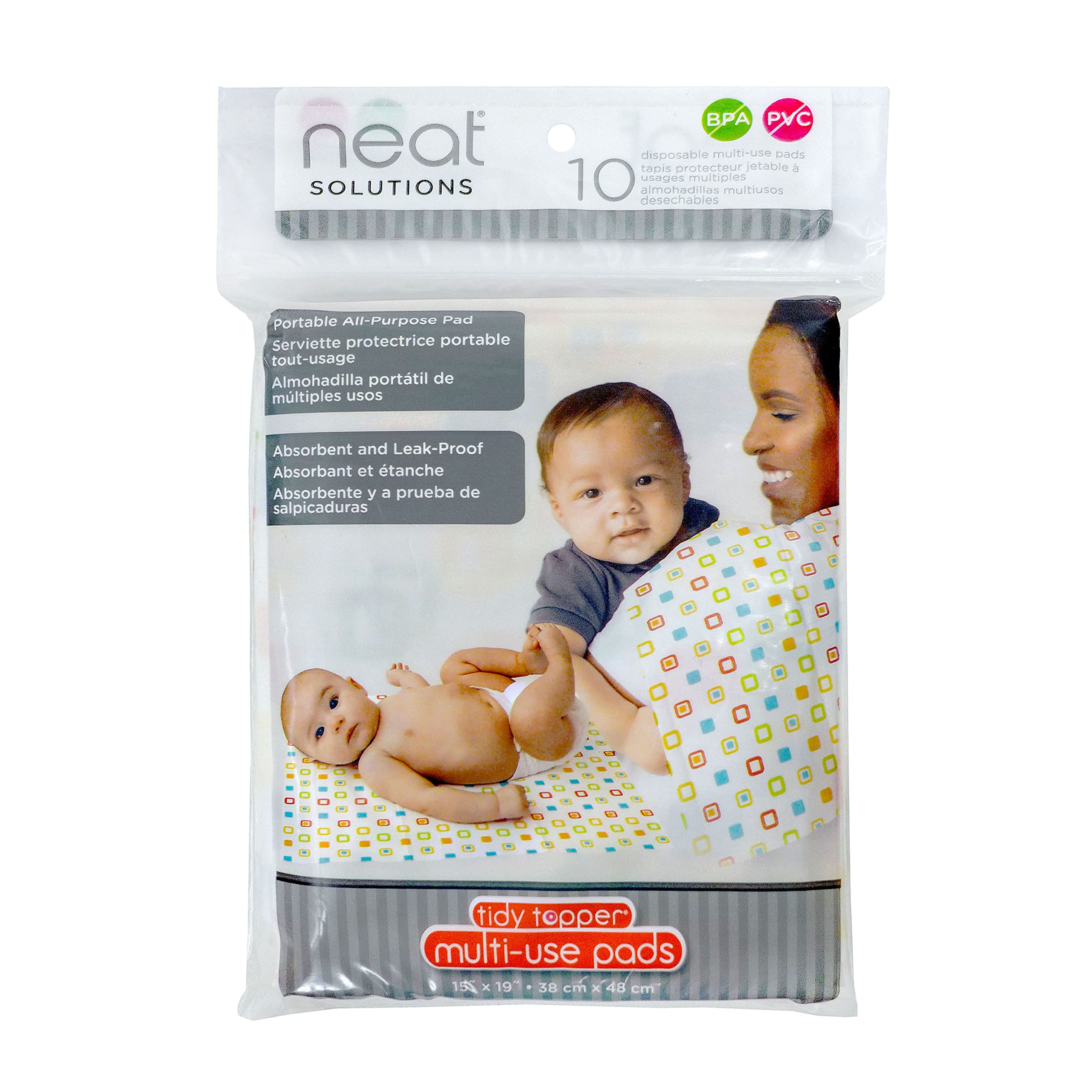 Neat Solutions Neat-Ware Tidy Topper Multi-Use Disposable Pads, 19 x 15,  10 Count