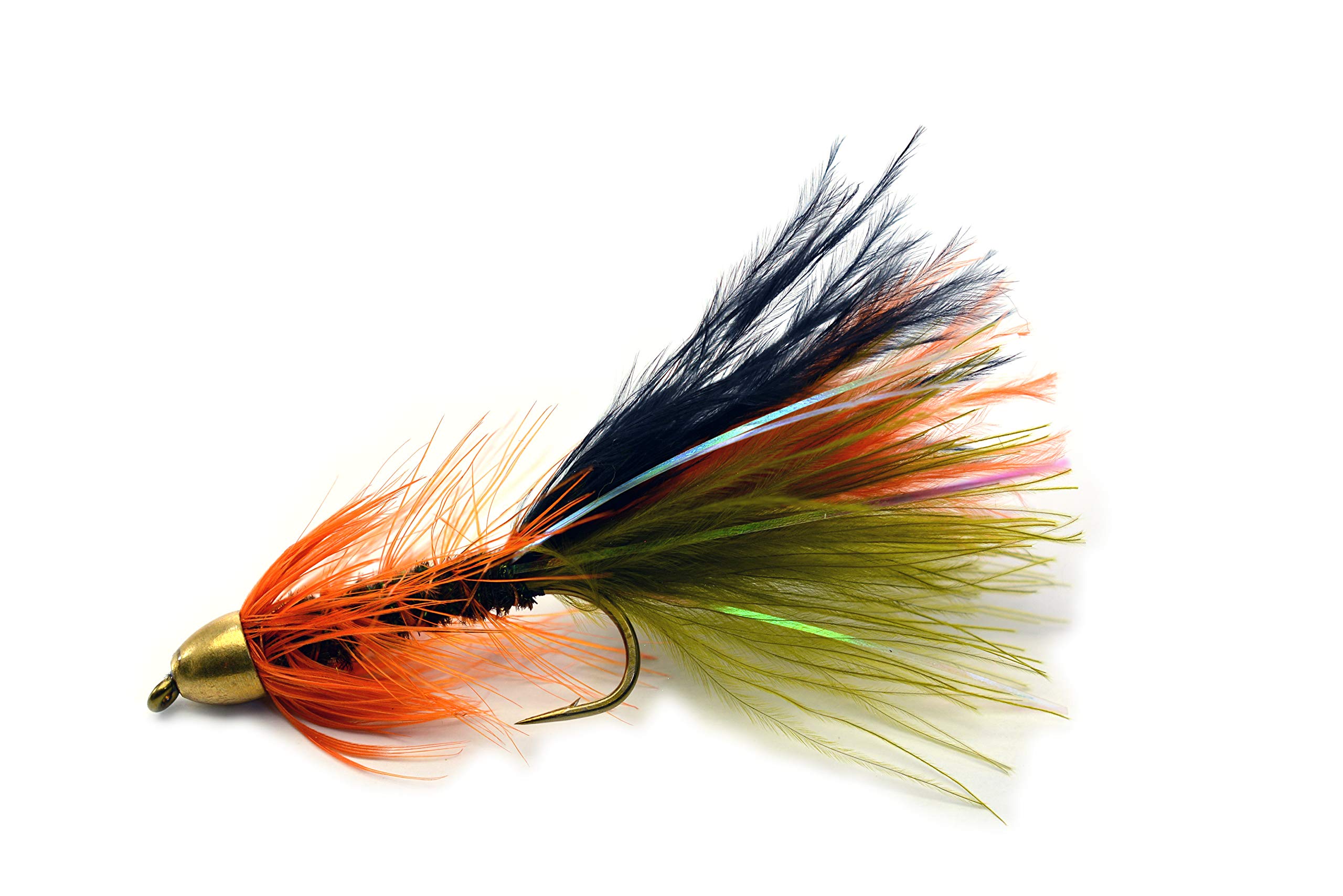 Thin Mint Streamer Fly Fishing Flies, Cone Head, Weighted, Mustad  Signature Hooks - 12 Flies in Hook #6, #8, #10 or #12