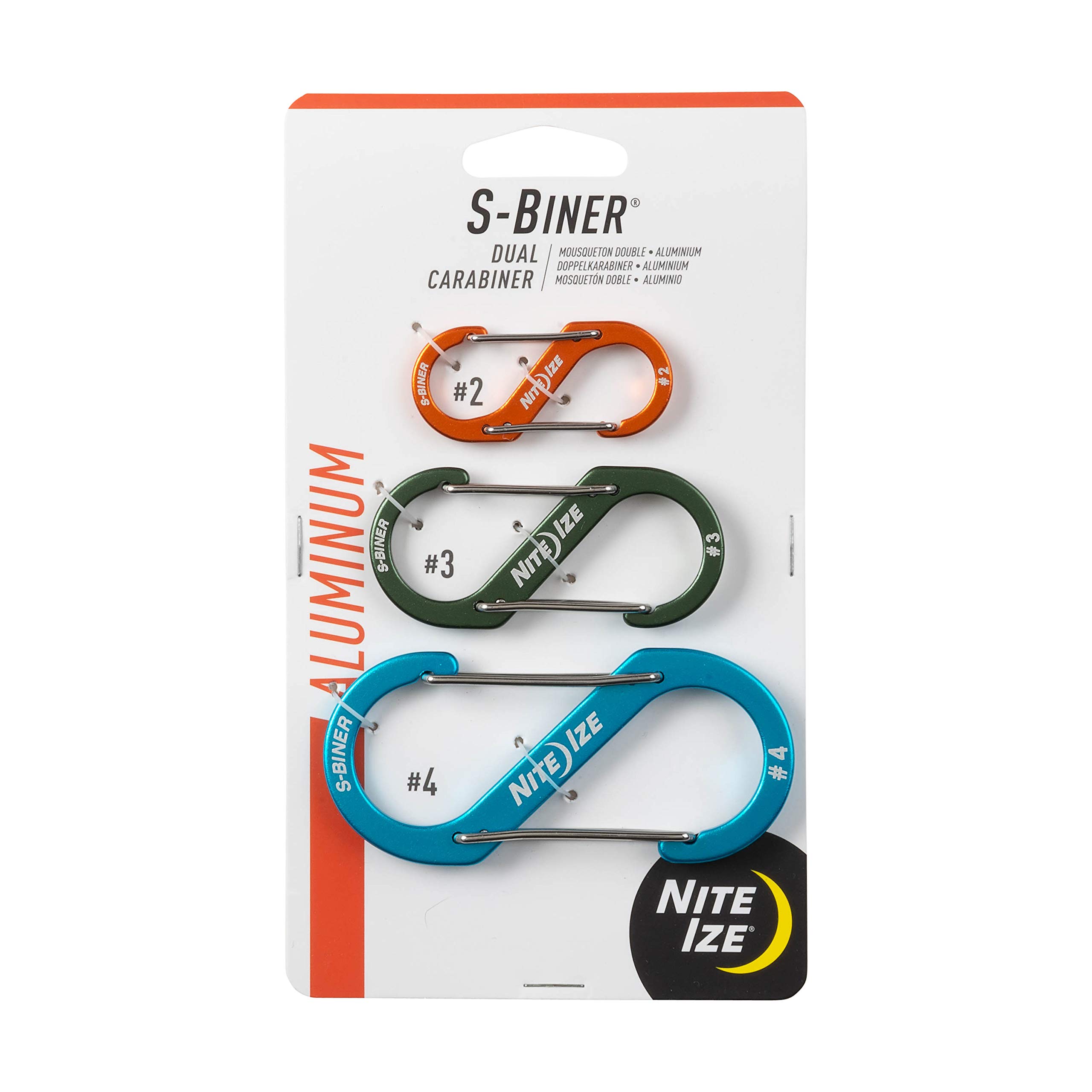 Nite Ize S-Biner Microlock Pack of 2, Blue