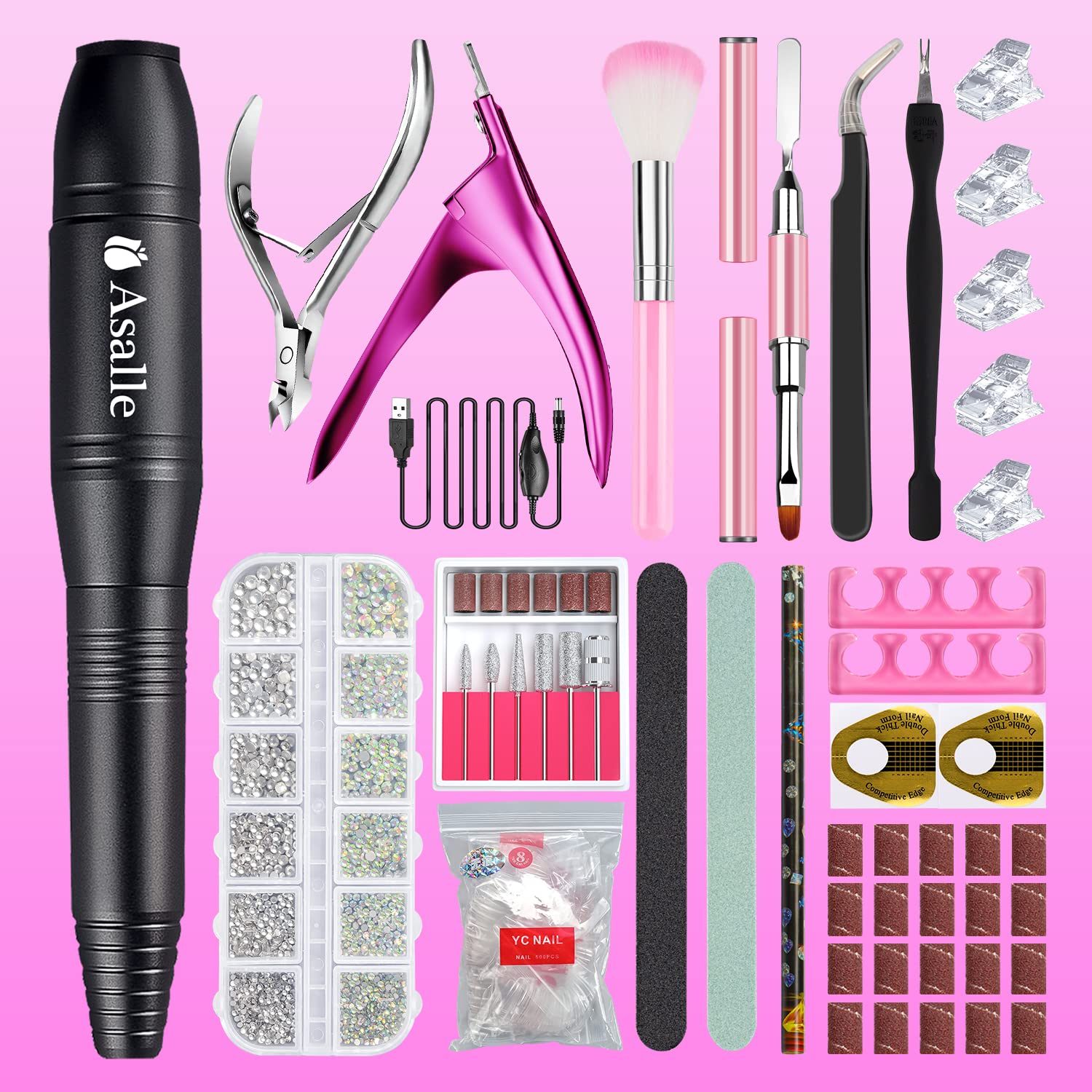 Electric Nail Clippers Finger Nail Trimmer Toe Nail Cutting Machine with  Light-hdcinema.vn