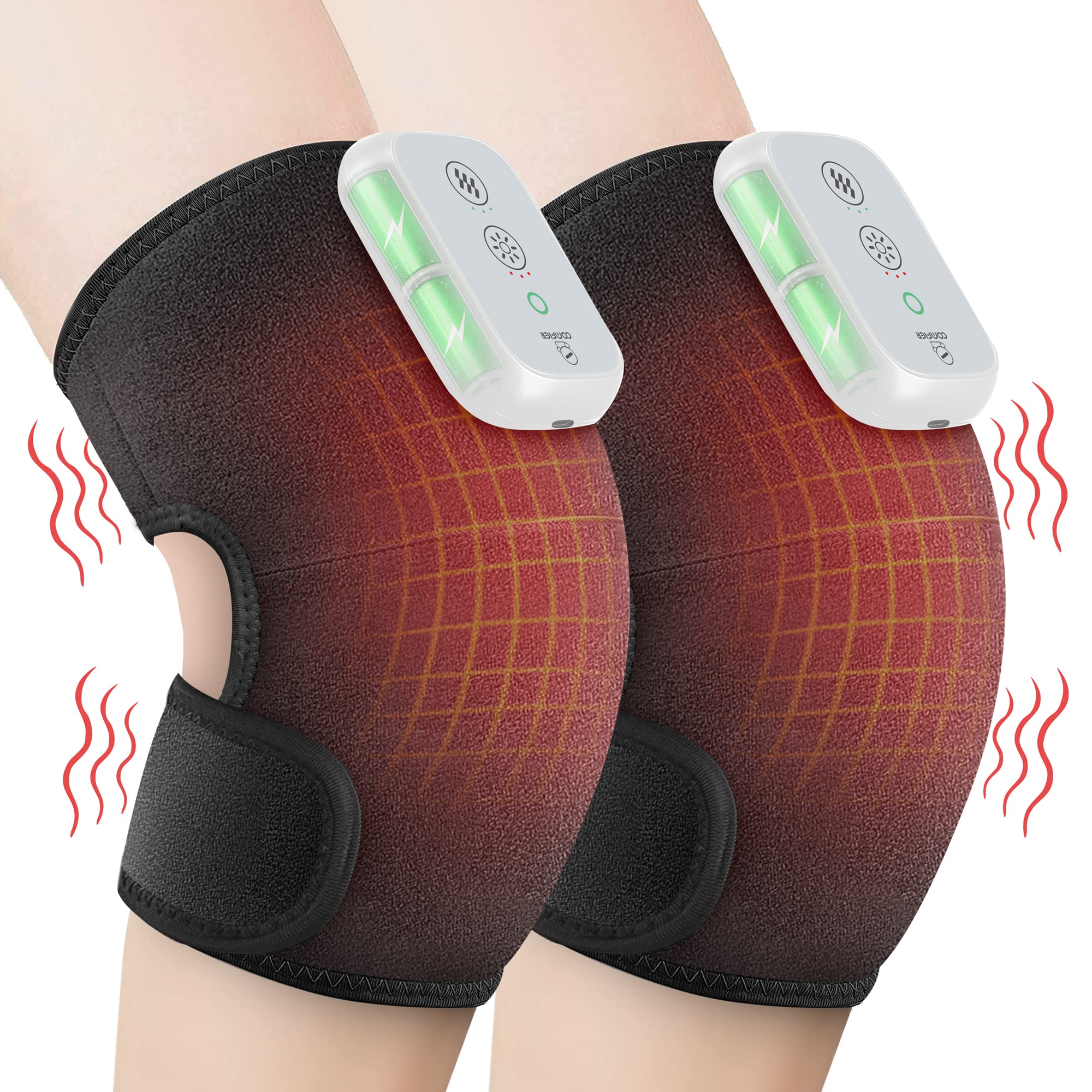 Comfier Cordless Knee Massager,Heating Pad for Knee and Shoulder