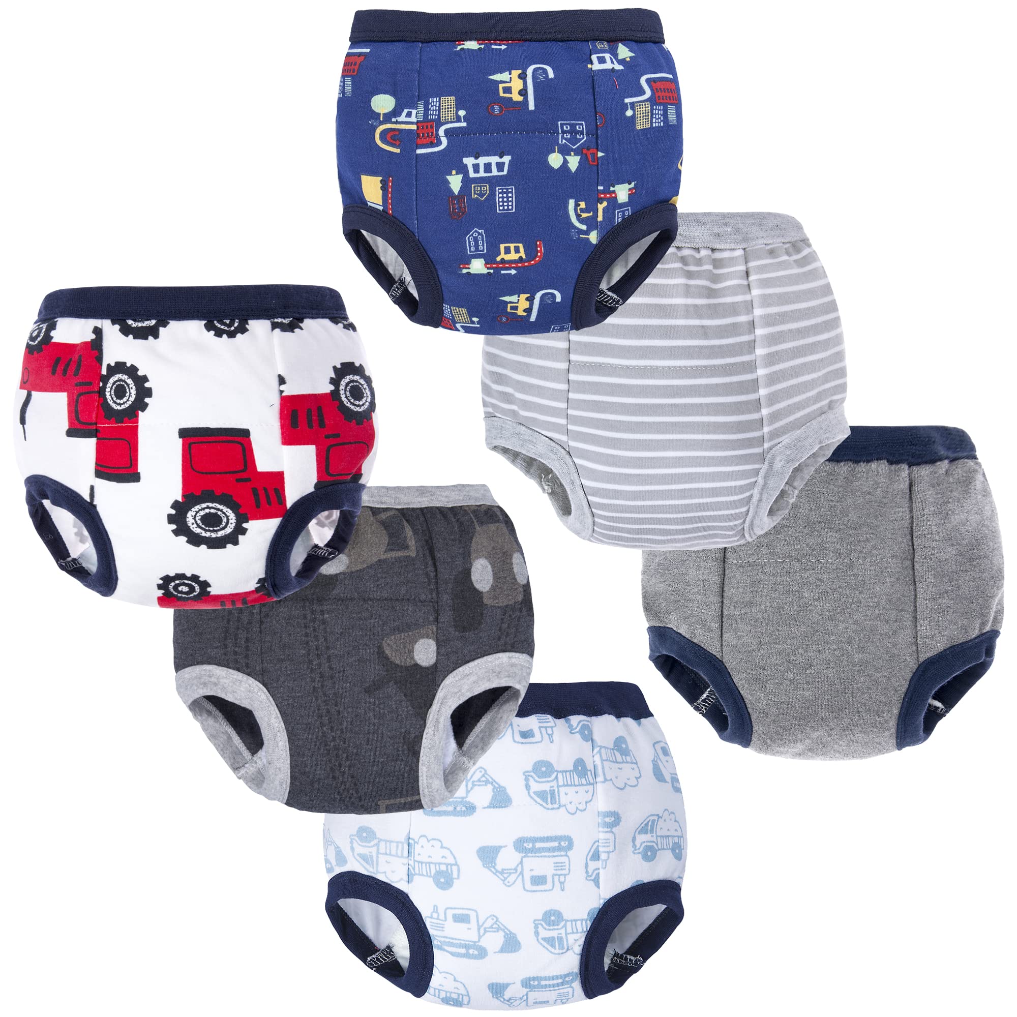 6 Pack Unisex Cotton Reusable Potty Training Underwear Breathable Toddler  Boys And Girls Pee Trainin