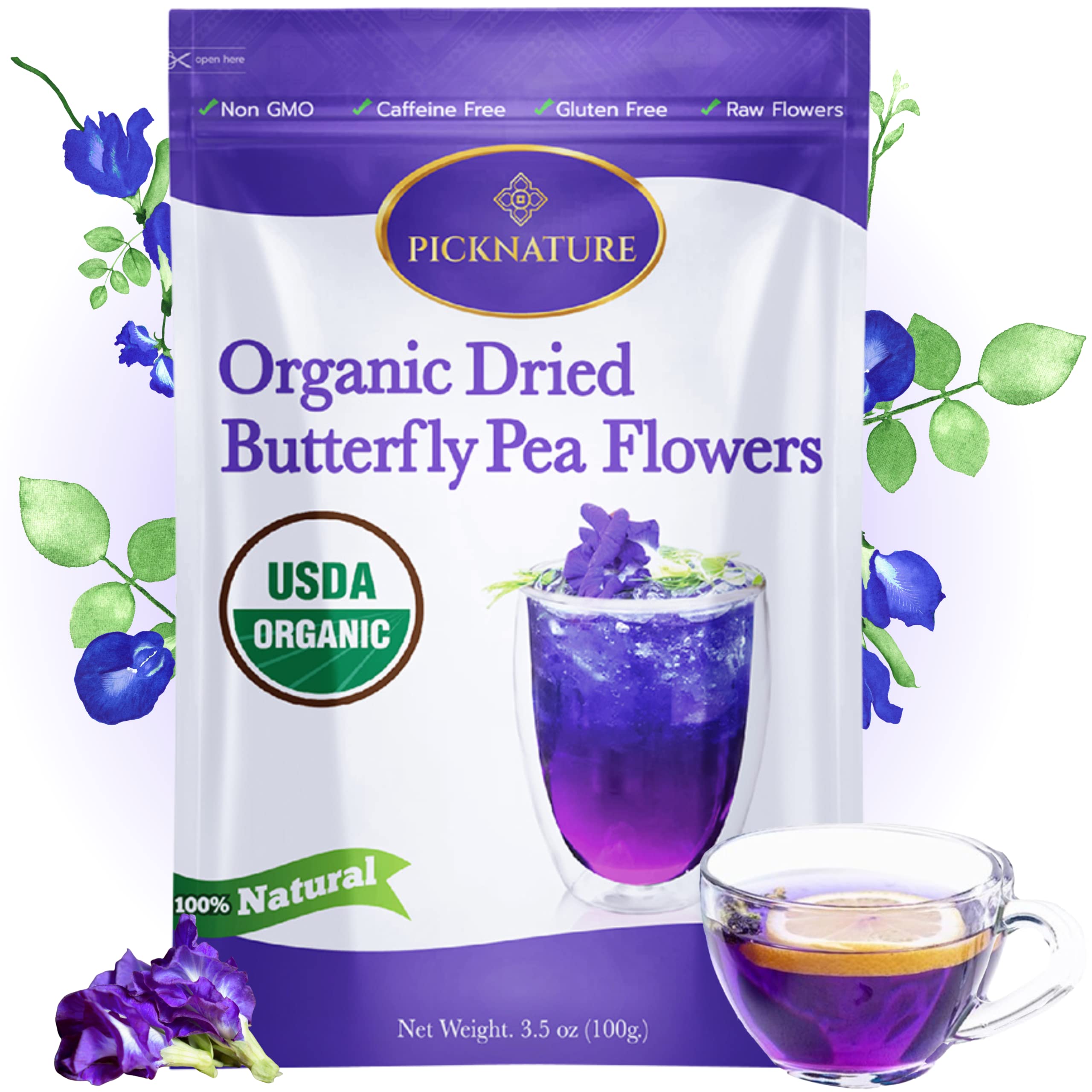 Organic Butterfly Pea Flower Tea