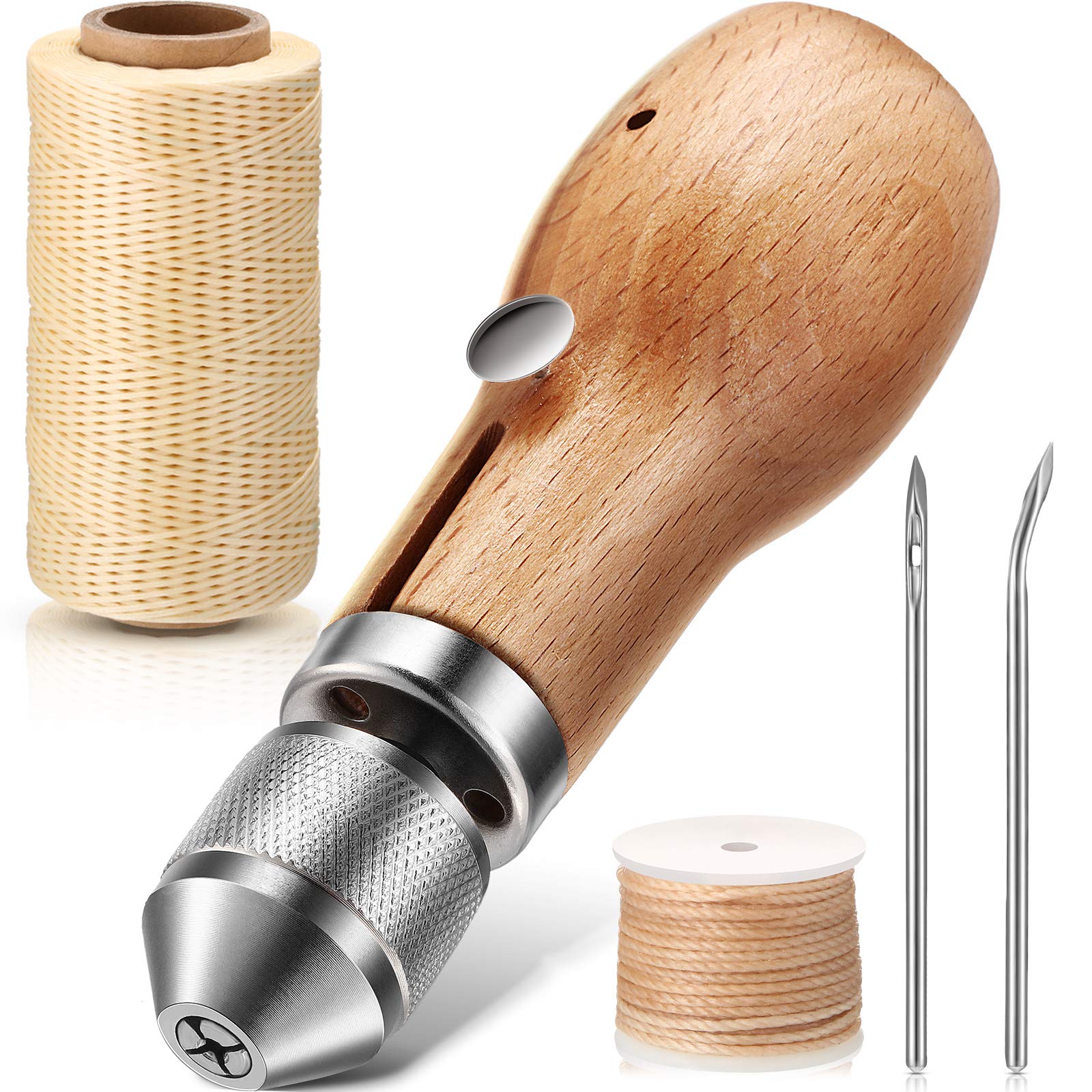 Awl Sewing Leather Tools Wood  Wooden Tent Sewing Awl Shoes - Wooden  Handle Diy - Aliexpress