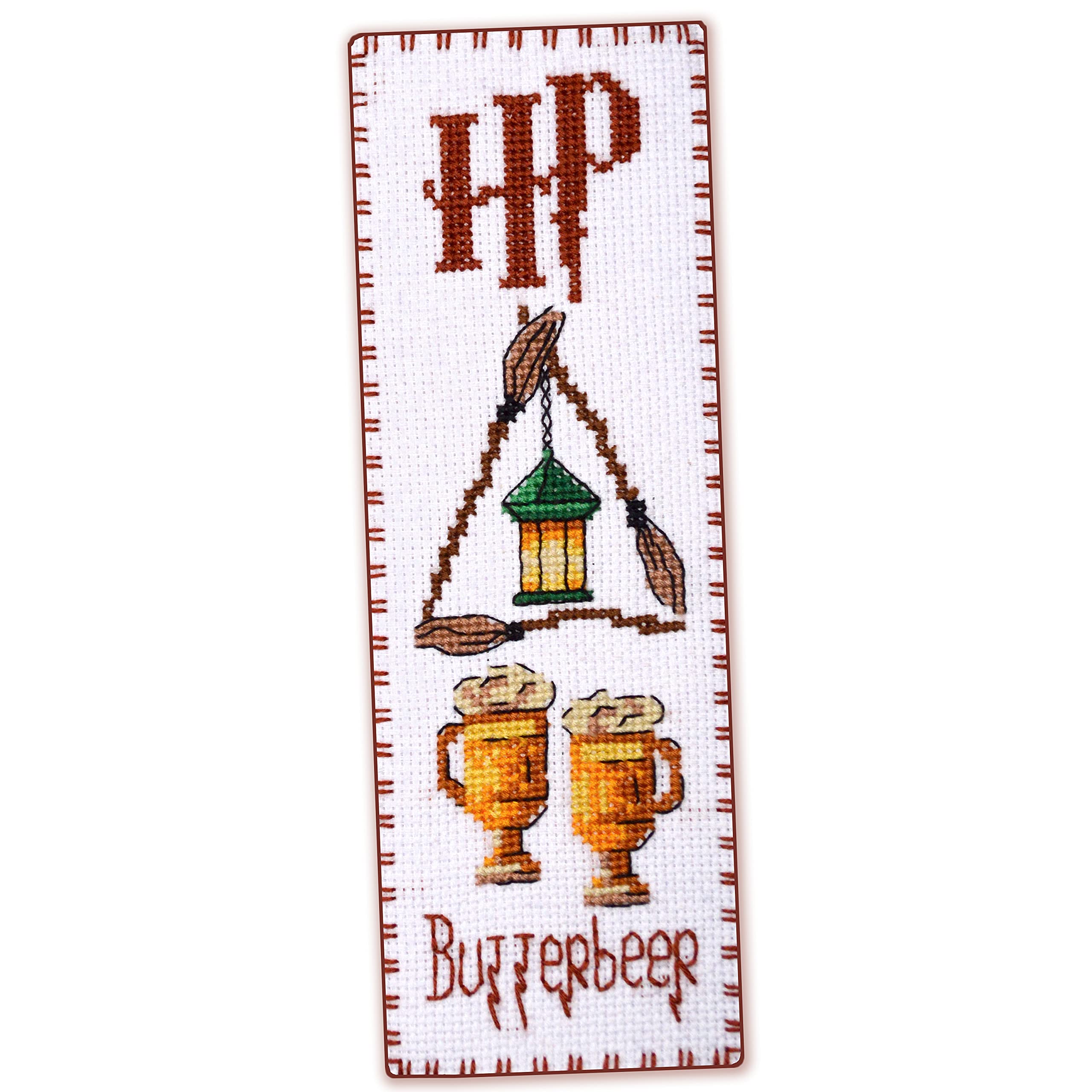 Counted Cross Stitch Bookmark kit 'The Three Broomsticks'- DIY