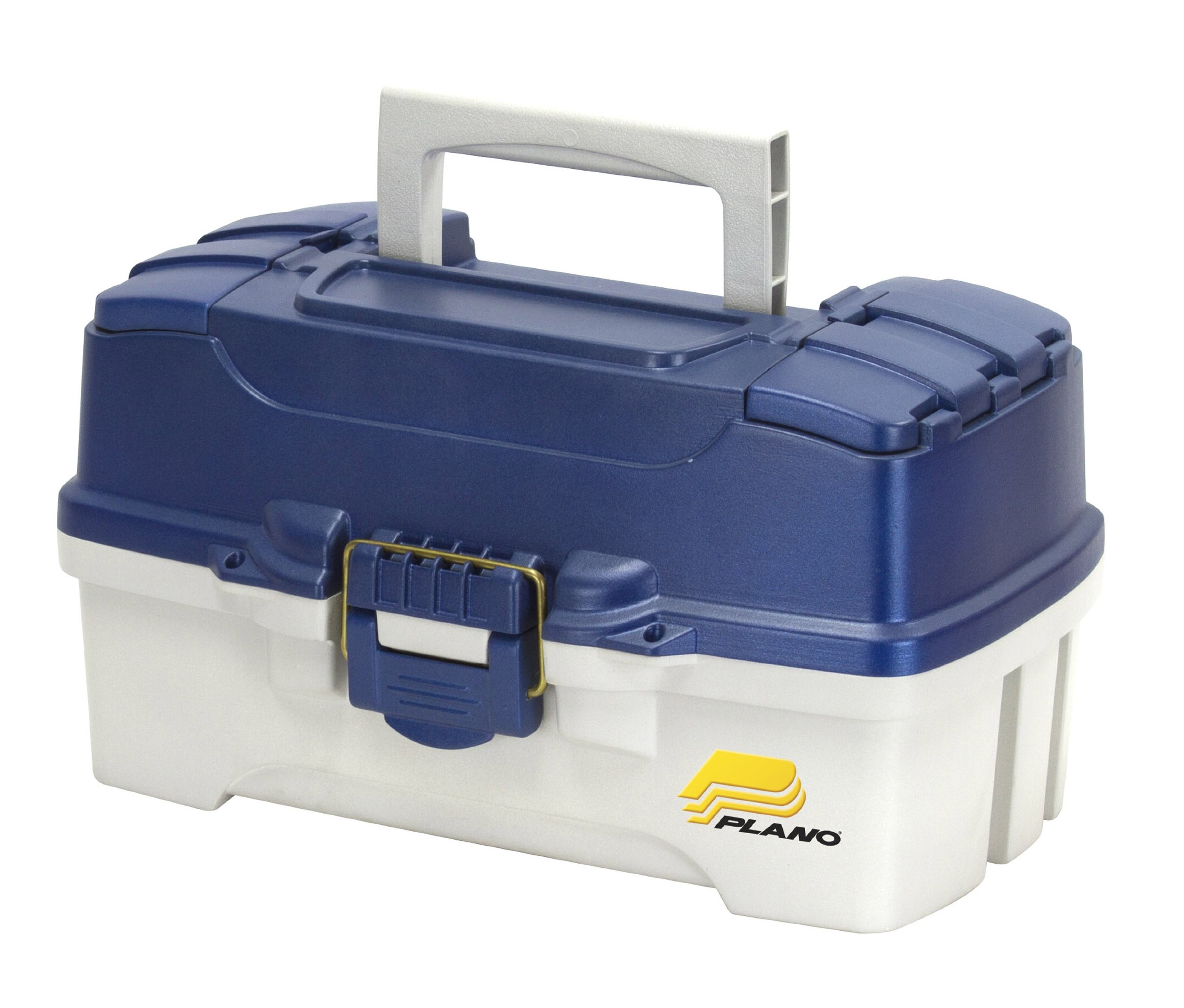 Plano 2-Tray Tackle Box with Dual Top Access, Blue Metallic/Off