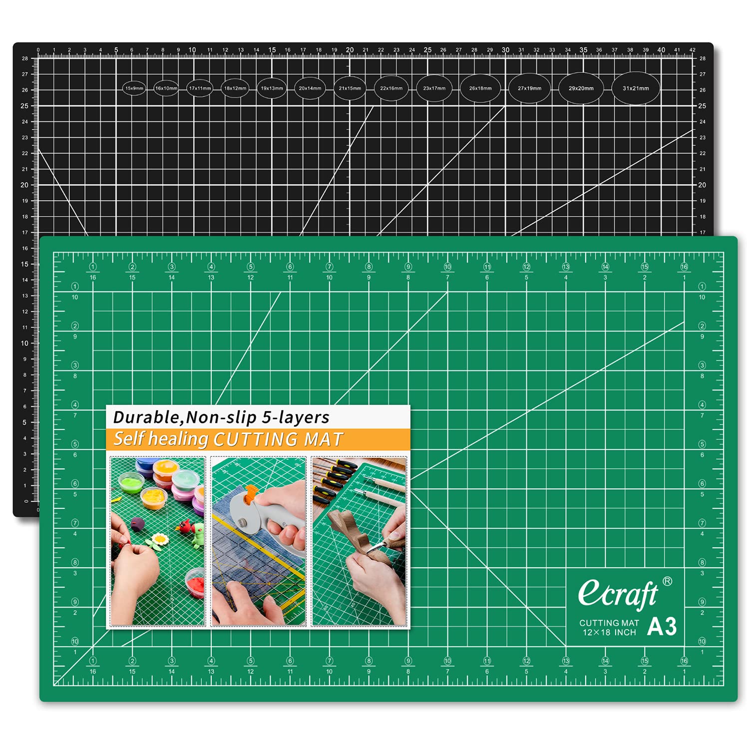 Generic CLOUDFOUR Self-Healing Craft Cutting Mat, Rotary Double Sided  Cutting Board With Craft Carving Tool And Ruler. A3 Cutting Mat For Arts  And Crafts, Sewing, Quilting And Scrapbooking Projects. @ Best Price