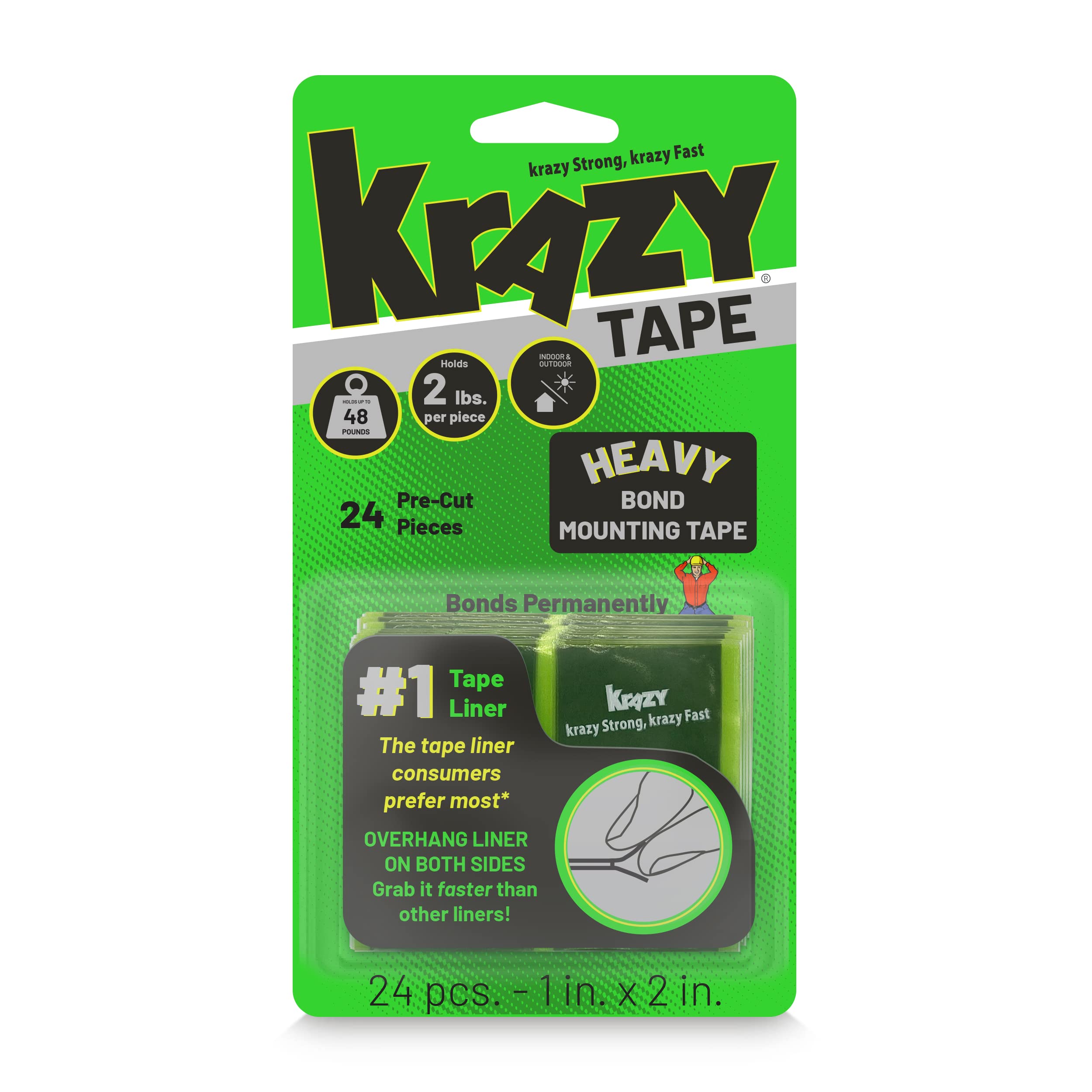 Krazy Tape Strong Bond Mounting Tape Heavy Duty Double Sided Tape