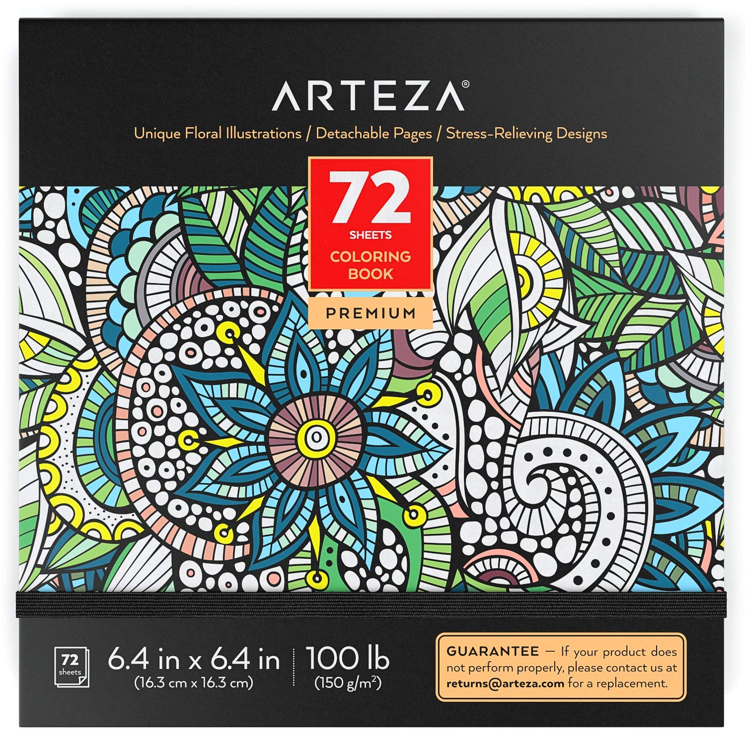 Relaxing Coloring Book For Adults: Amazing Patterns, Floral and Mandala Art  for Stress and Anxiety Relief