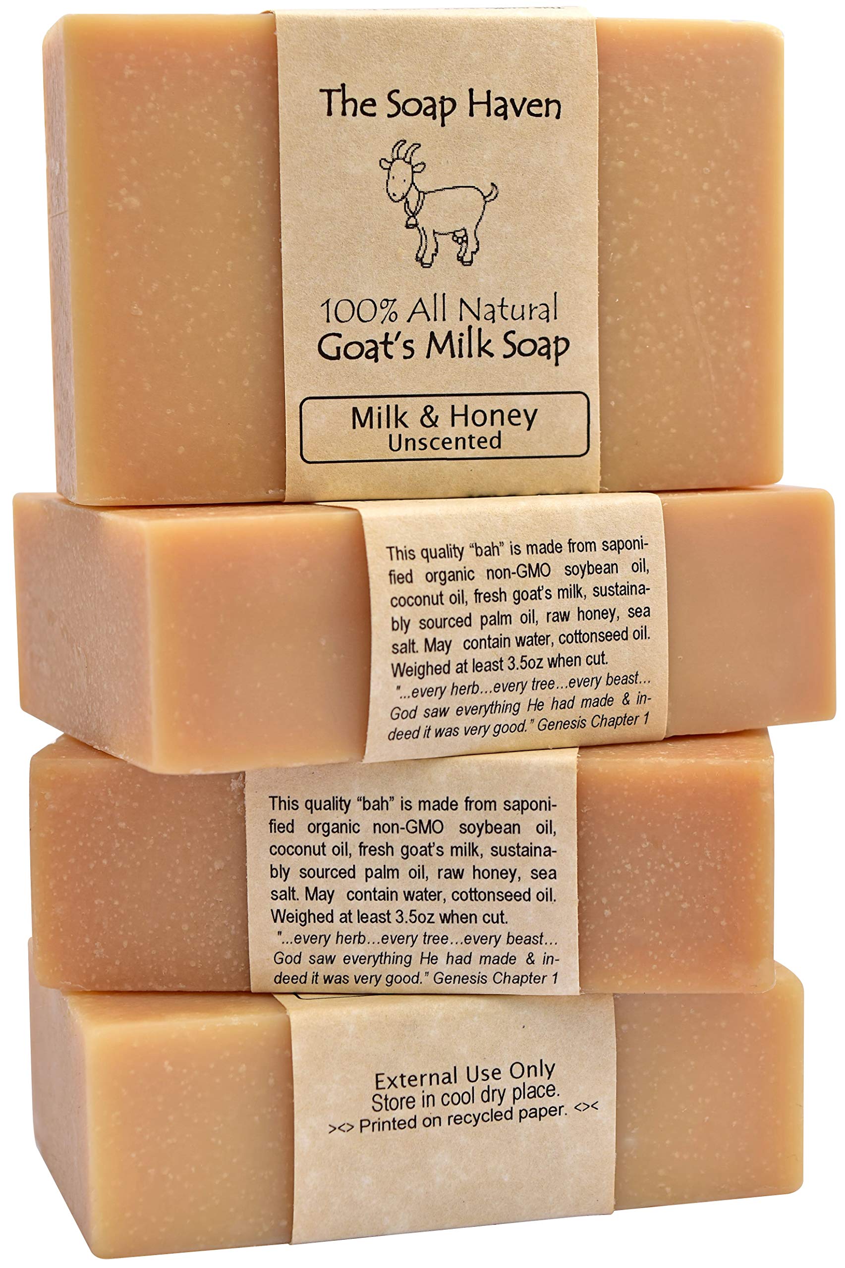 Honey Sweetie Acres - Soap: Unscented Goat Milk Soap (default)