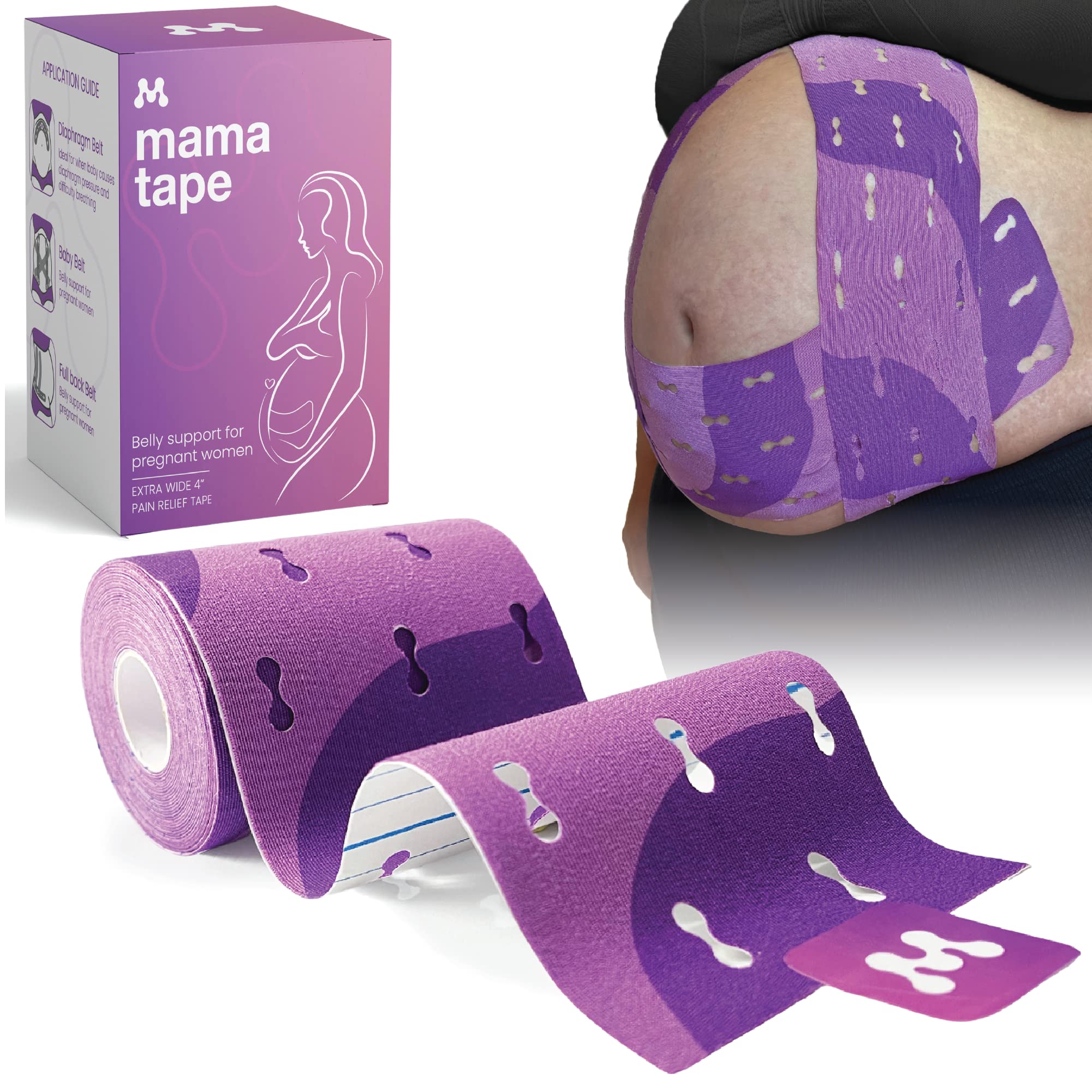 Using Kinesiology Tape for Pregnant Bellies