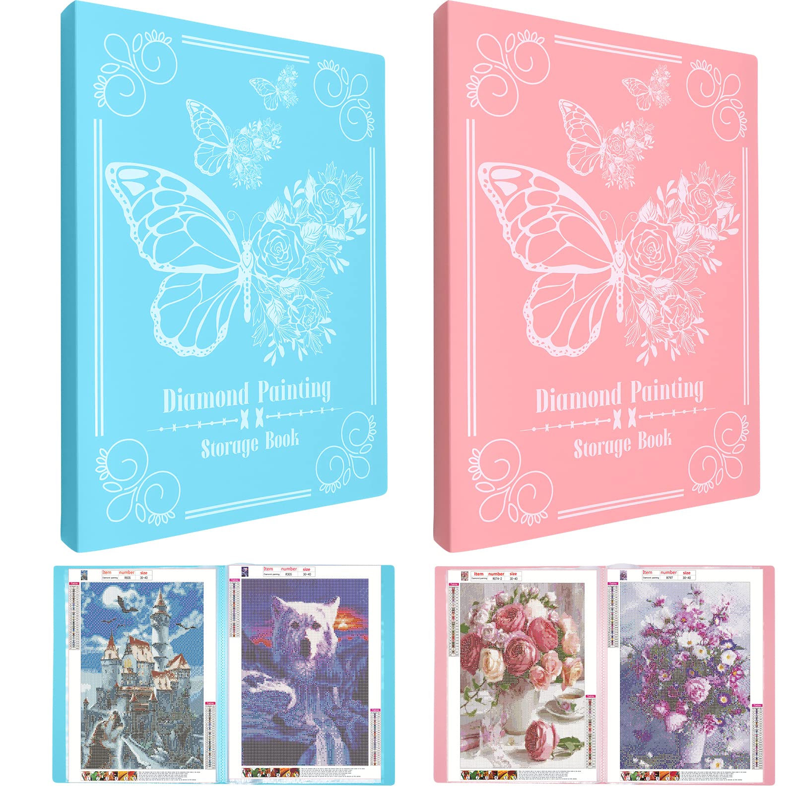 A3 Diamond Painting Storage Book for Diamond Painting Kits, 30