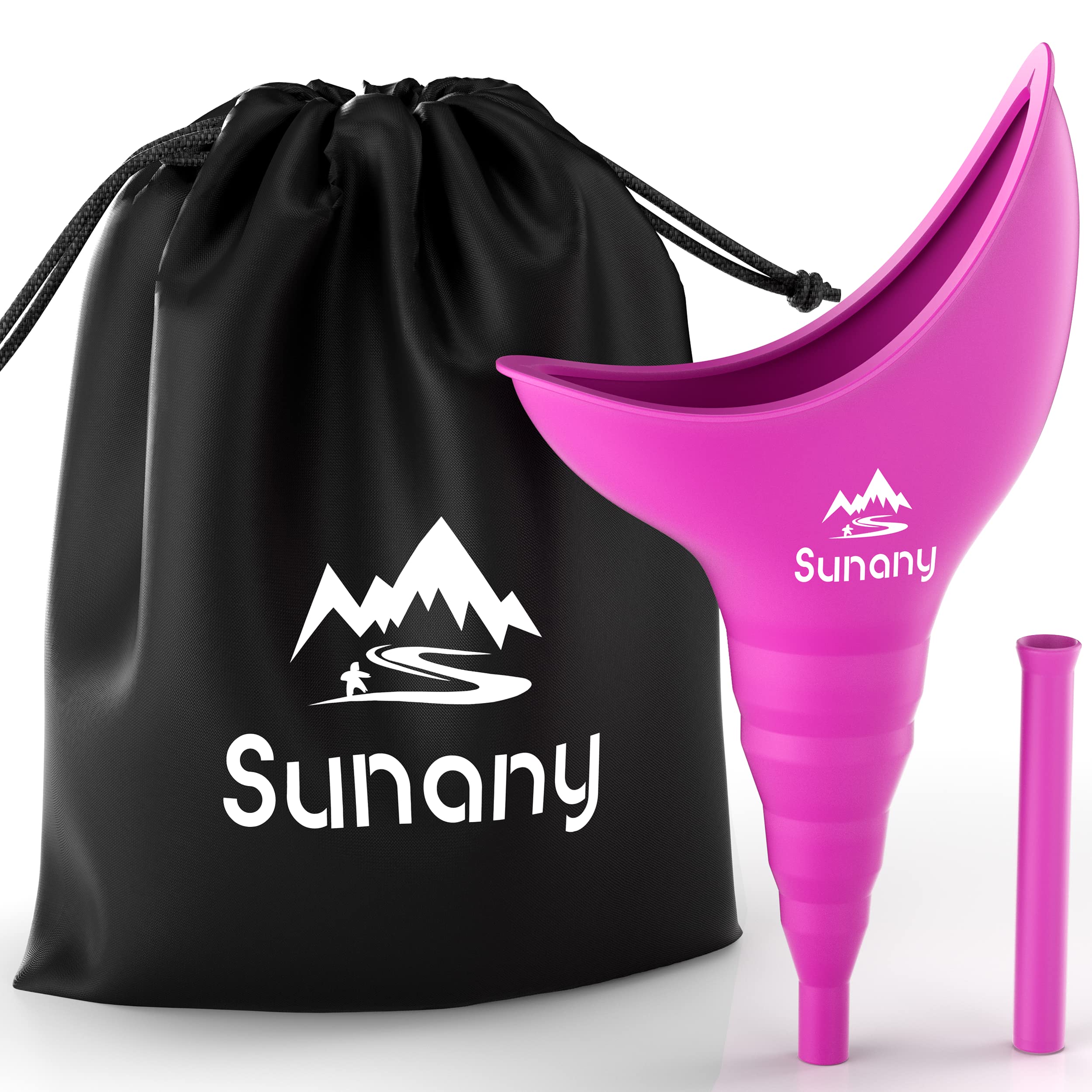 Female Urination Device, Female Urinal Silicone Funnel Urine Cups Portable  Urinal for Women Standing Up to Pee Funnel Reusable Women Pee Funnel,  Outdoor, Activities, Camping (Fuchsia) Purple